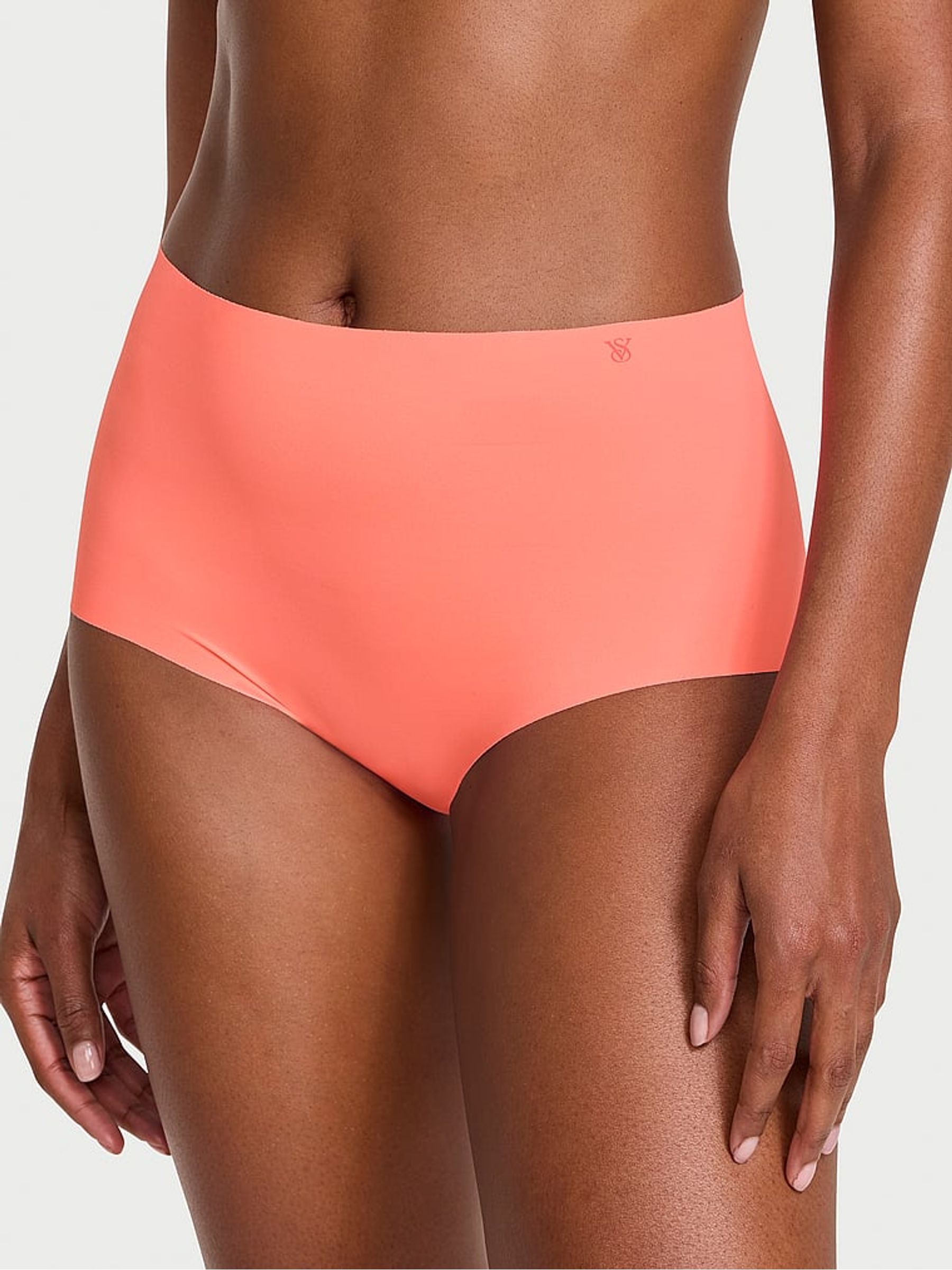 Coral Orange Brief Knickers - Image 1 of 2