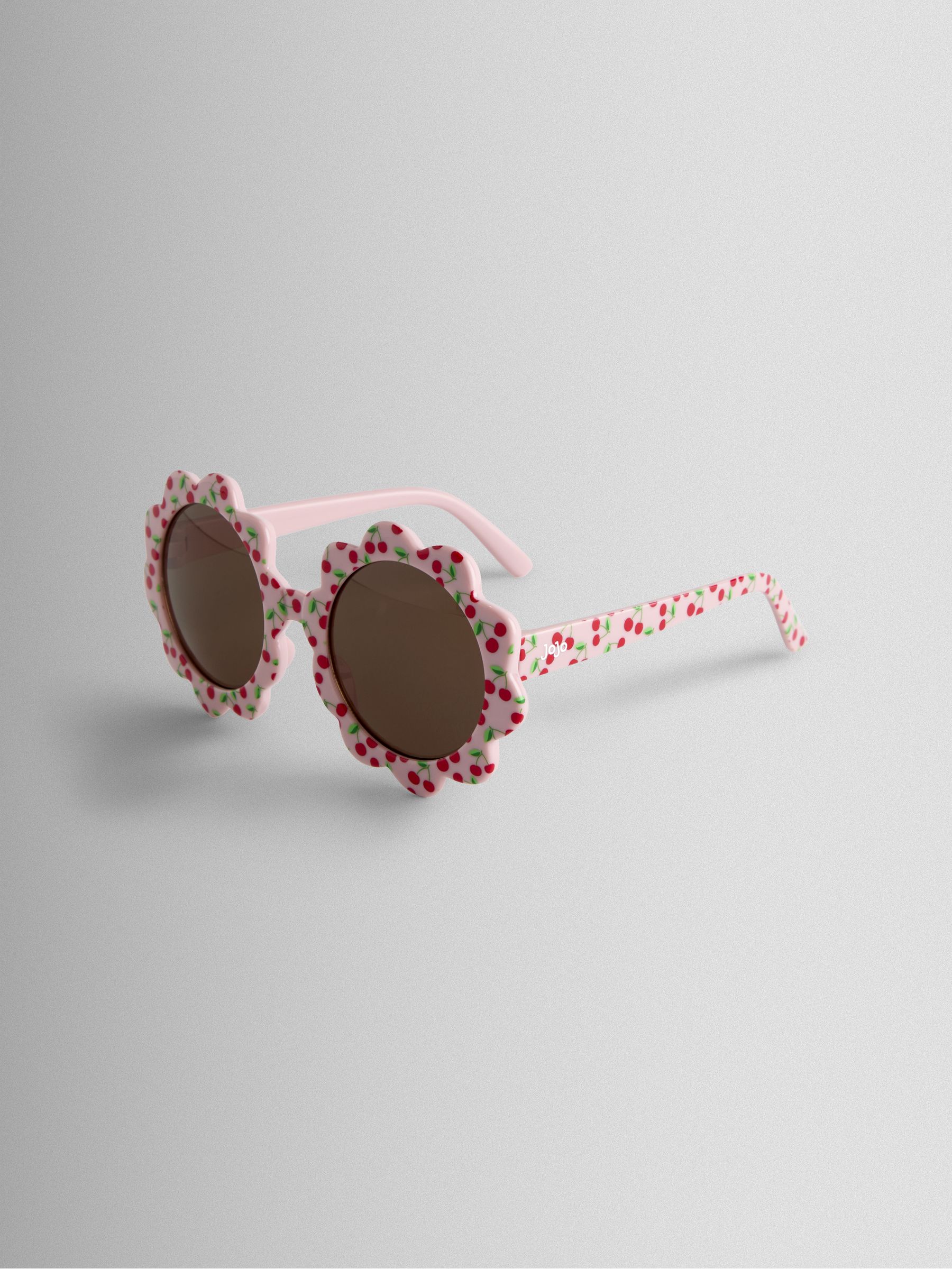 Pink Cherry Print Flower Sunglasses - Image 1 of 3