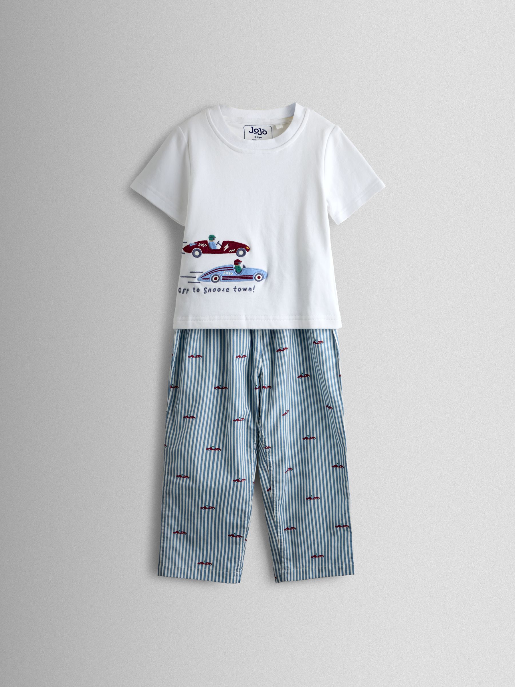 Blue Car Woven Jersey Mix Pyjamas - Image 2 of 8