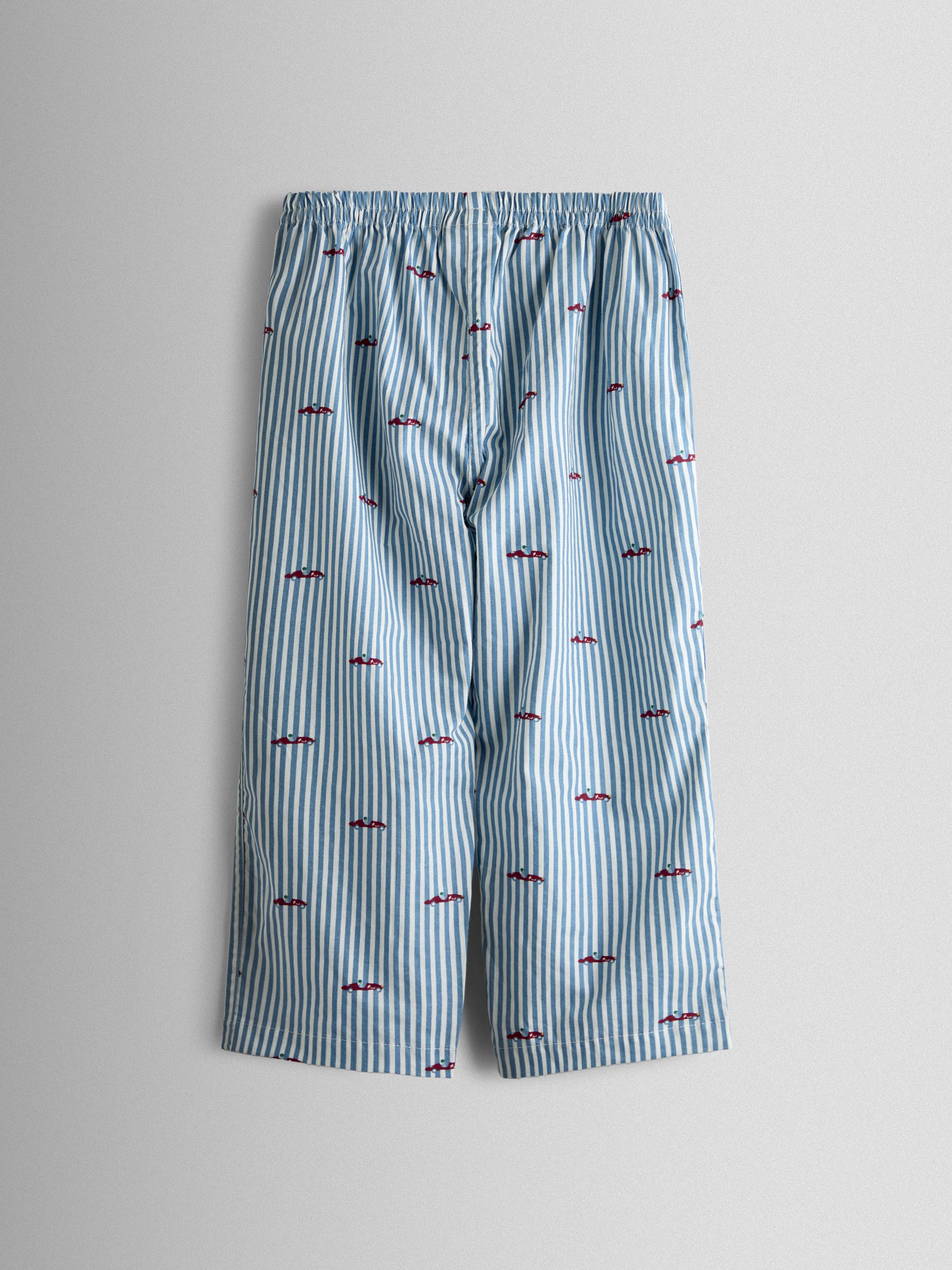 Blue Car Woven Jersey Mix Pyjamas - Image 6 of 8