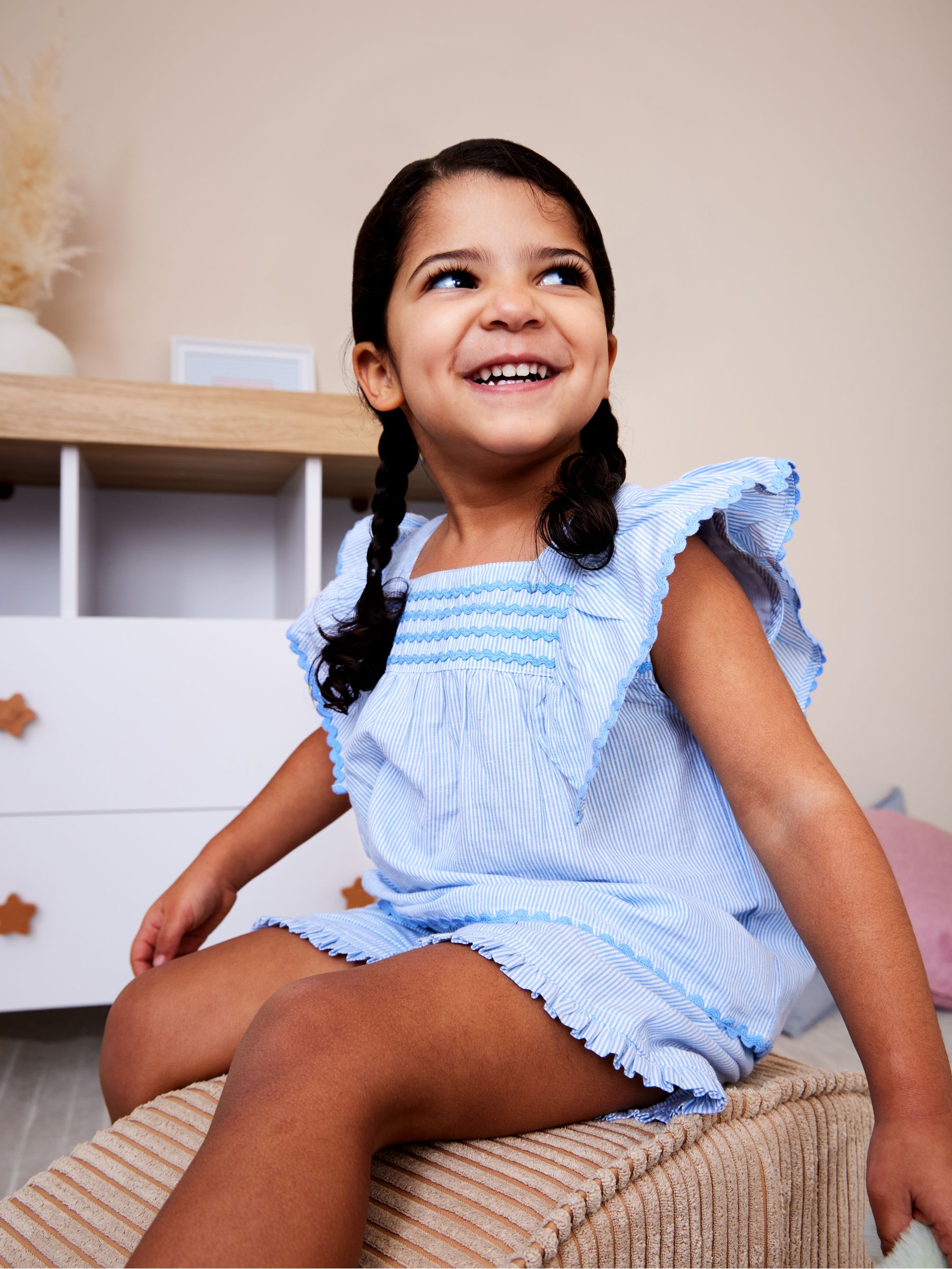 Blue Short Woven Pyjamas - Image 1 of 1 Blue Short Woven Pyjamas - Image 1 of 1