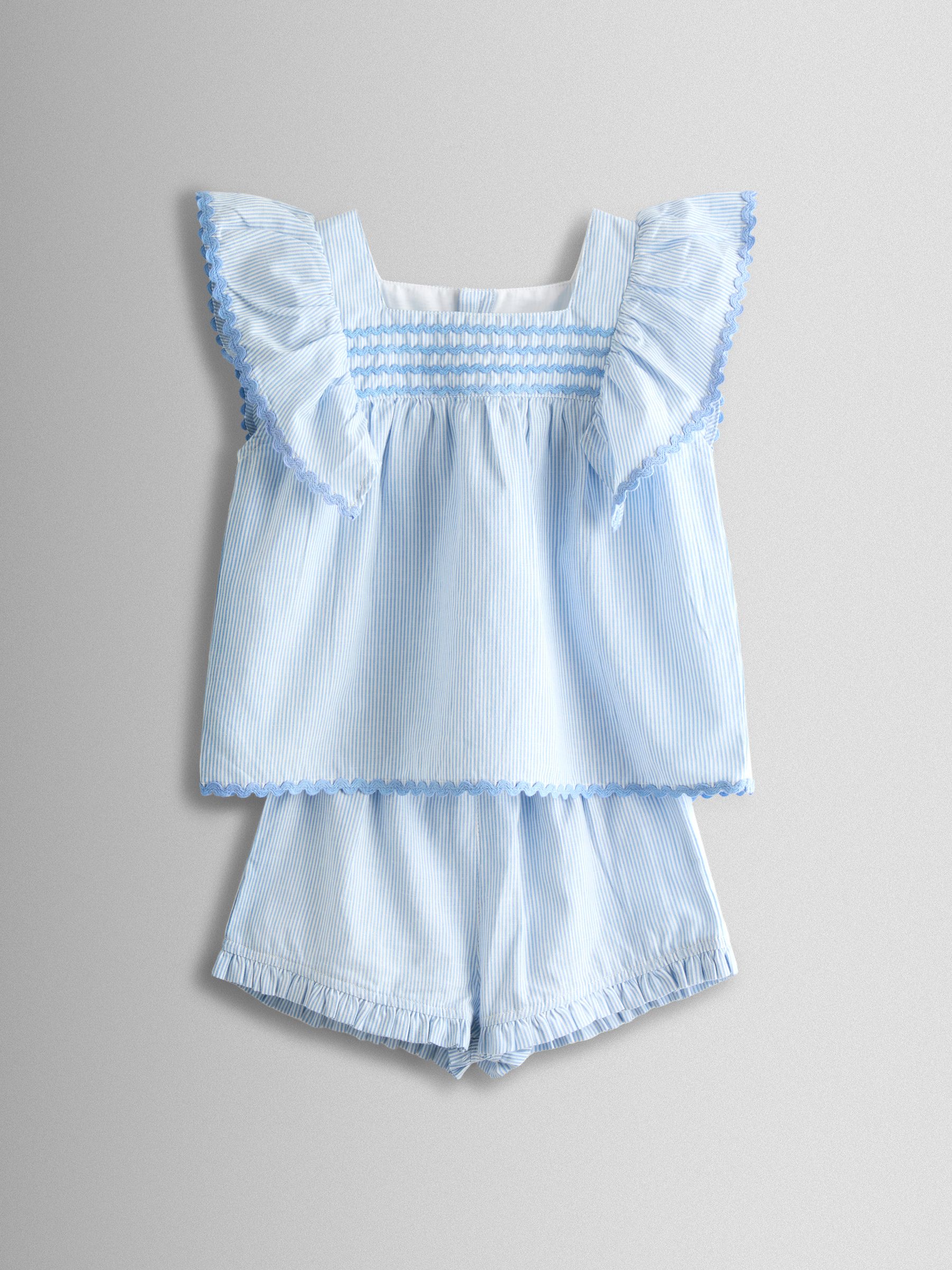 Blue Short Woven Pyjamas - Image 2 of 6