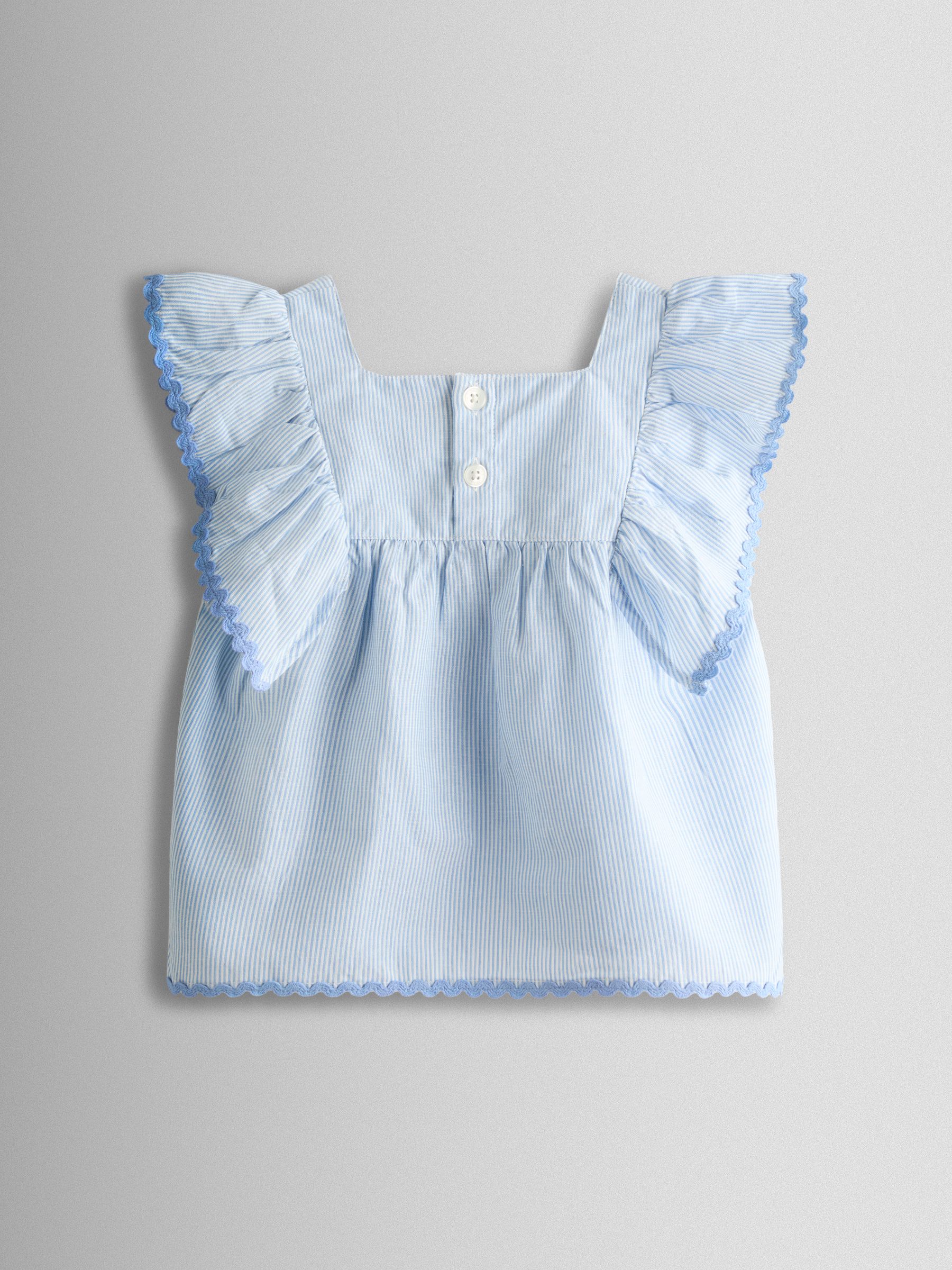 Blue Short Woven Pyjamas - Image 4 of 6