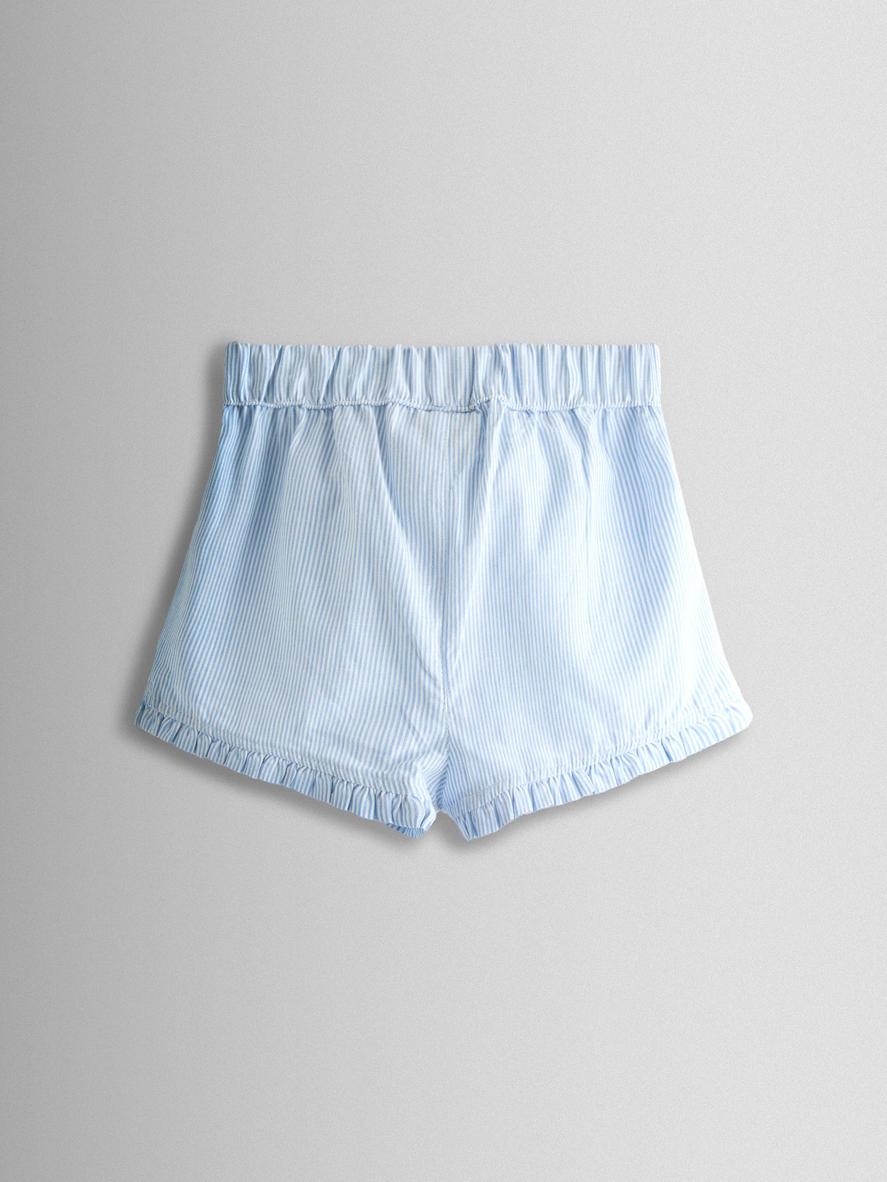 Blue Short Woven Pyjamas - Image 6 of 6