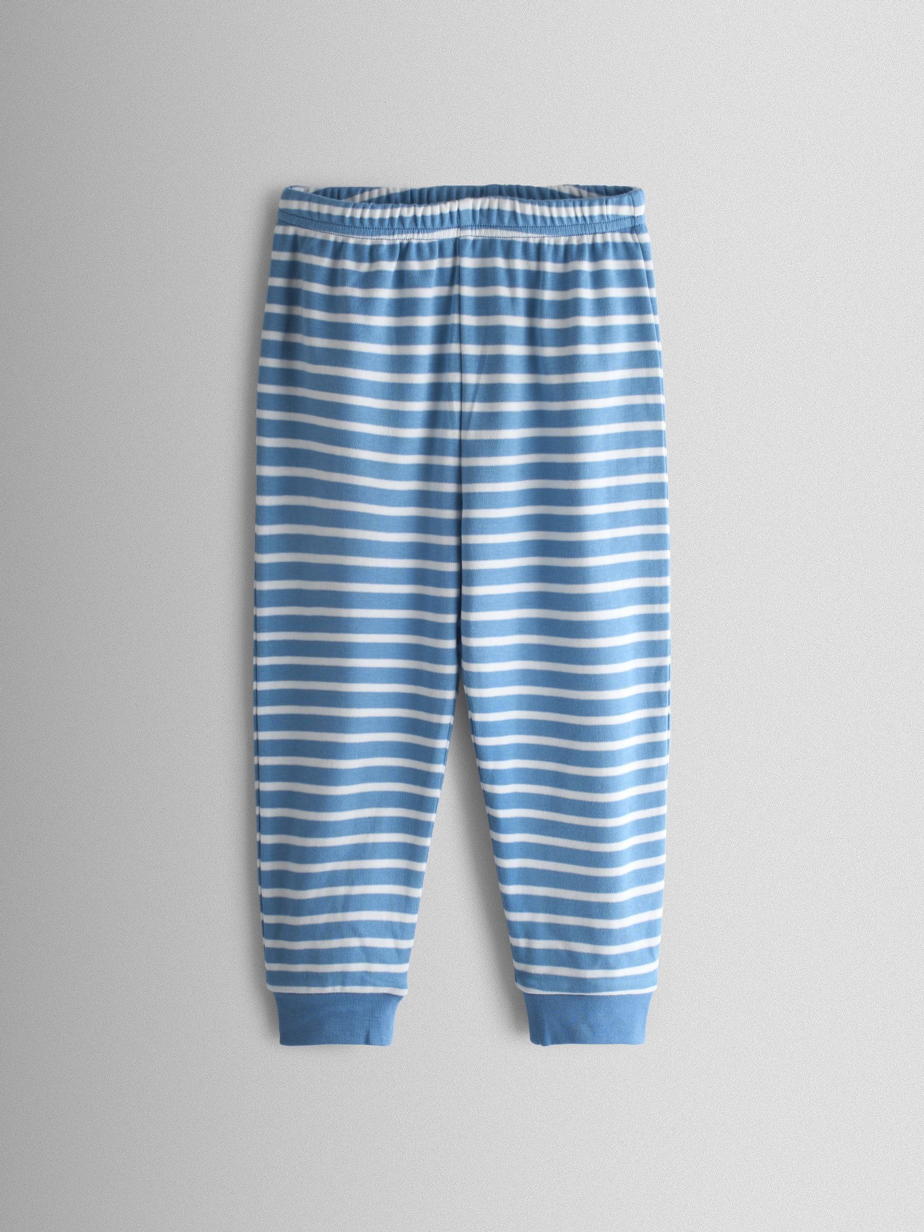 Blue Tractor Appliqué 2-Pack Pyjamas - Image 4 of 12