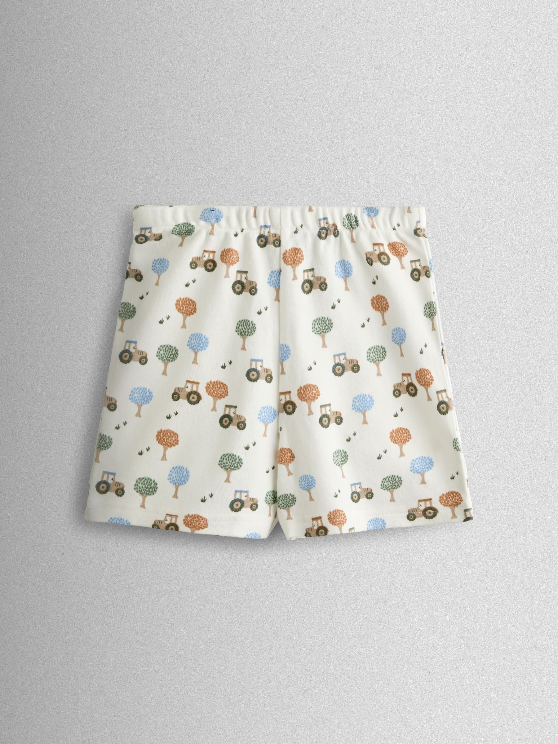 Blue Tractor Appliqué 2-Pack Pyjamas - Image 8 of 12