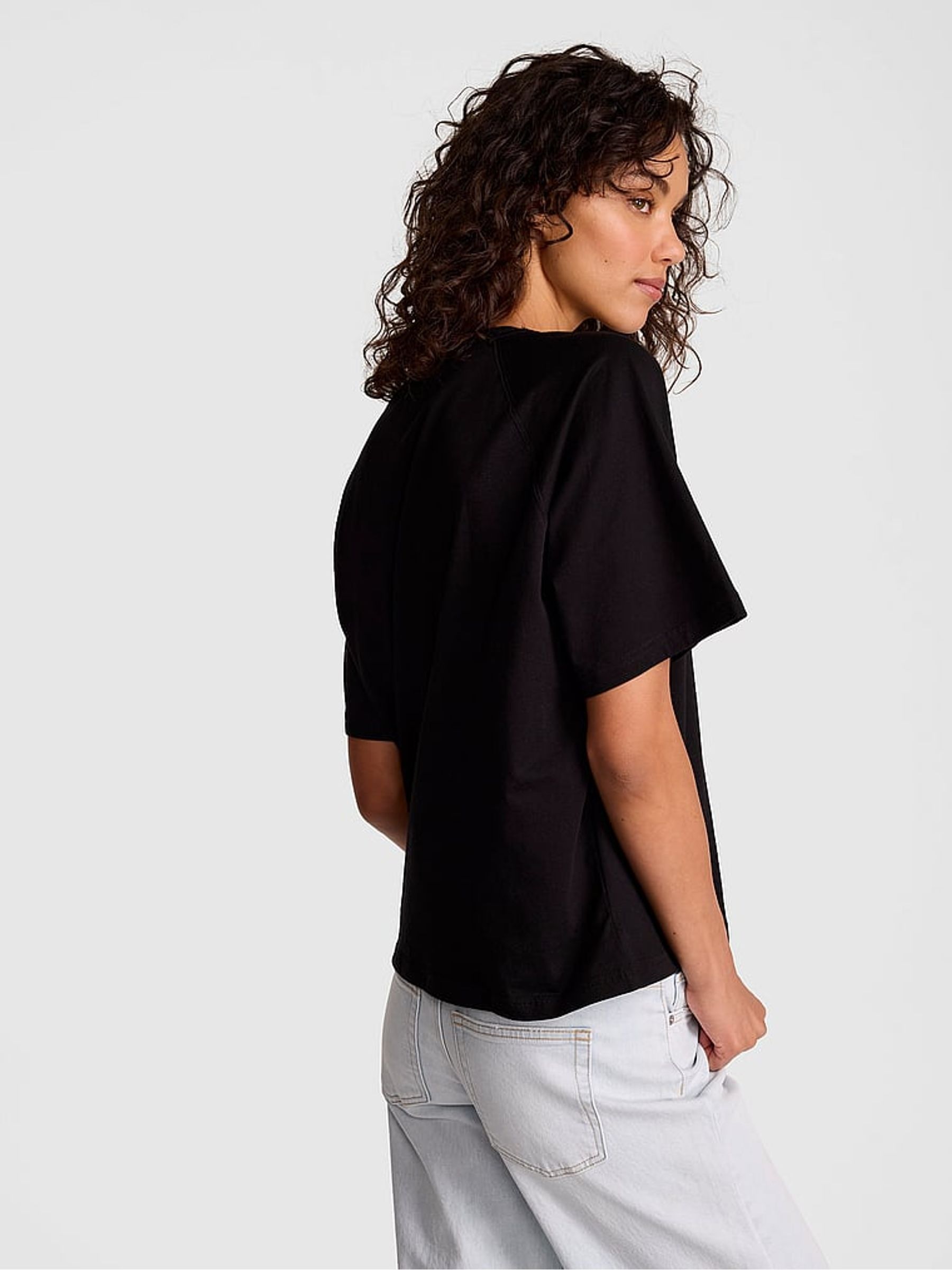 Black Cotton T-Shirt - Image 2 of 2