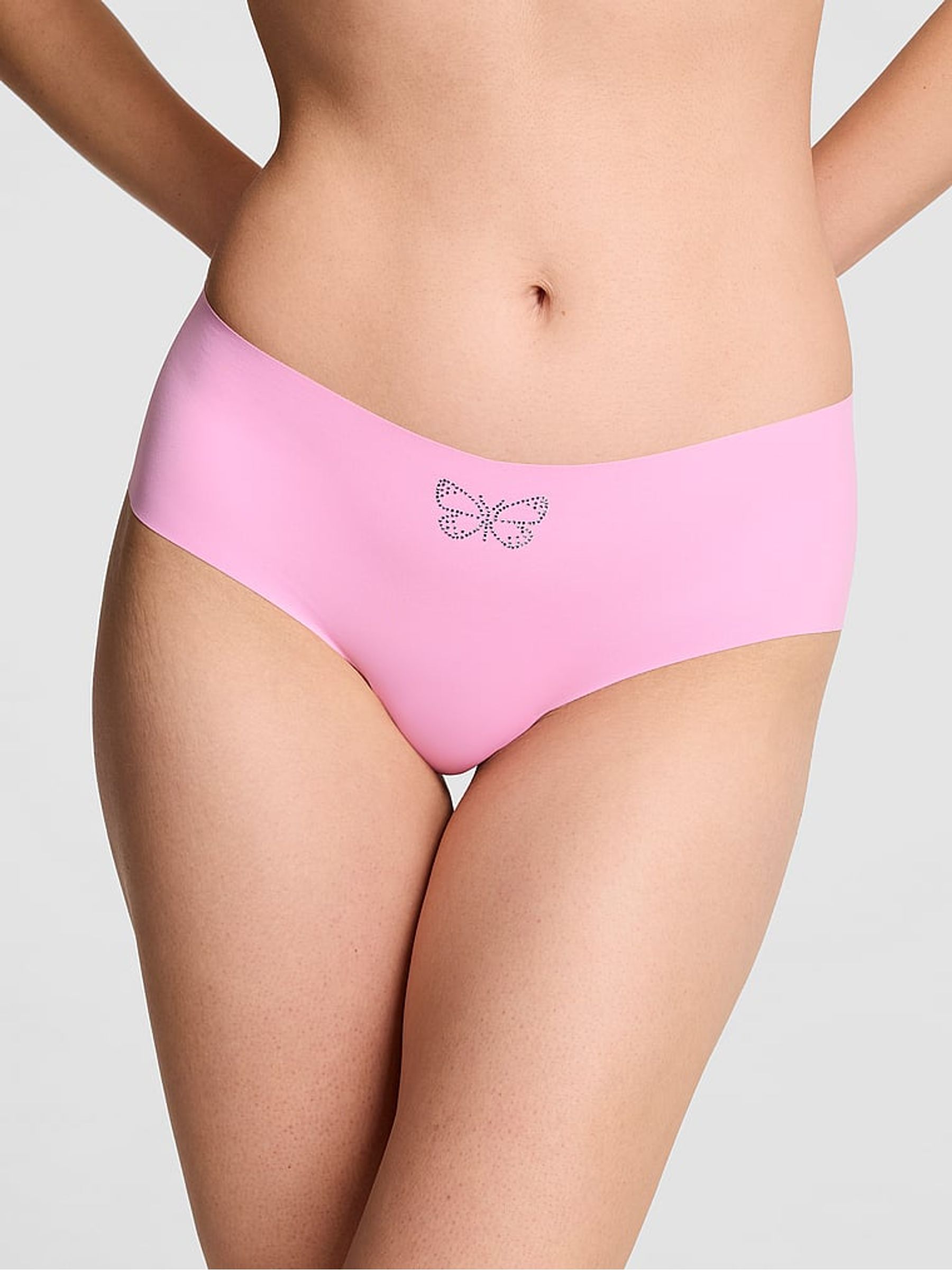 Pink Lollipop Diamante Cheeky No Show Knickers - Image 1 of 3