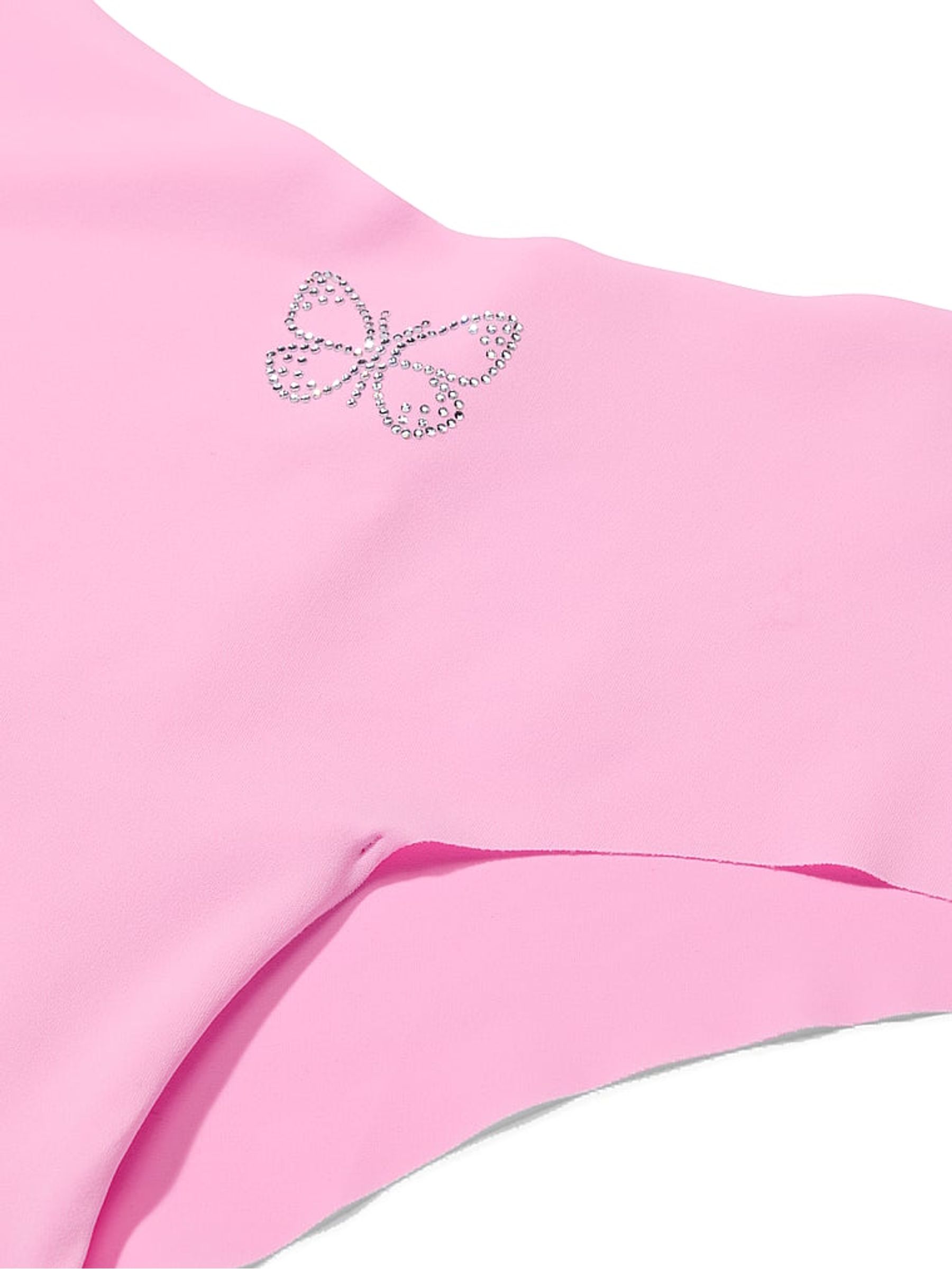 Pink Lollipop Diamante Cheeky No Show Knickers - Image 3 of 3