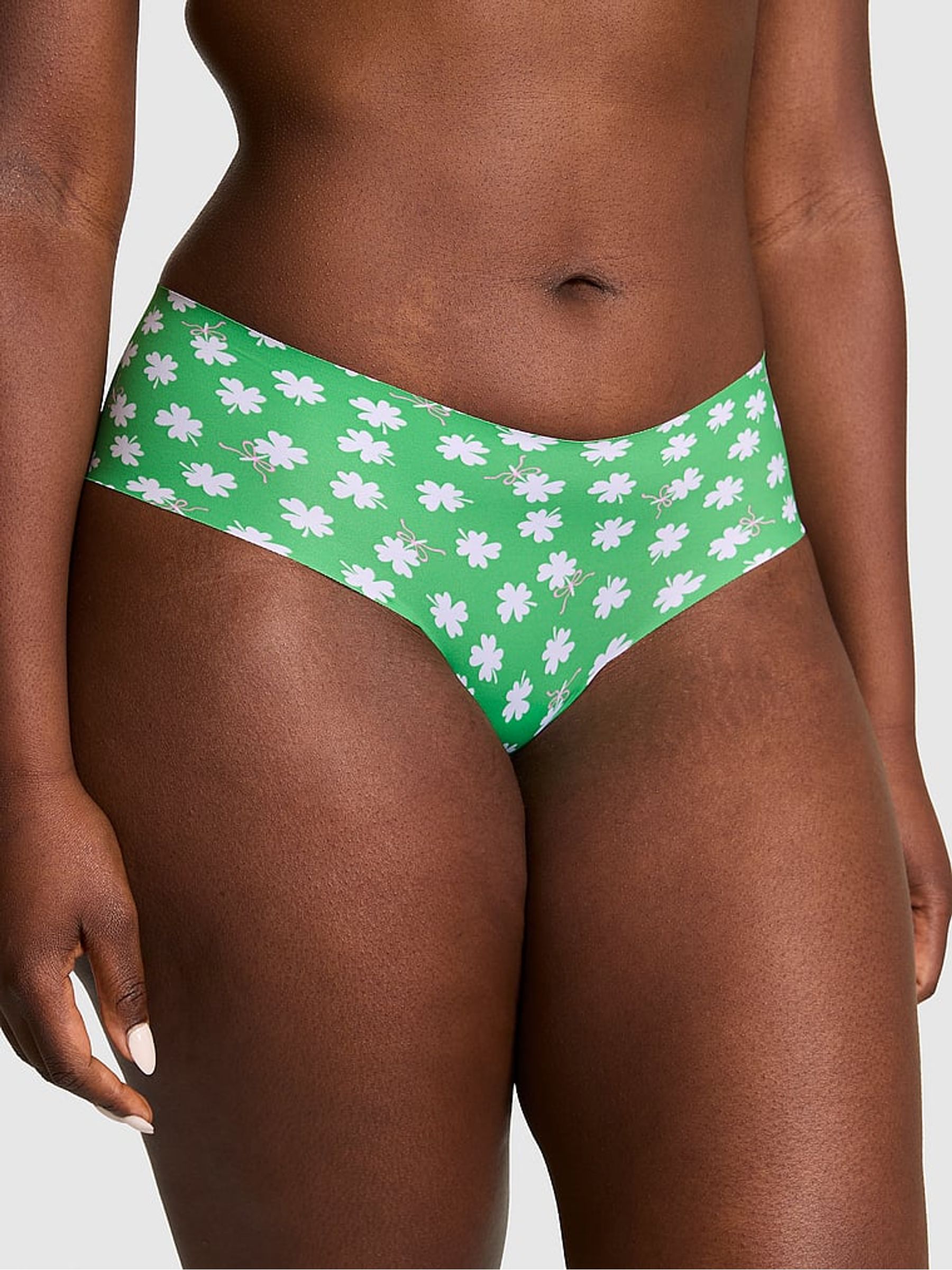 Wild Green Shamrock Print Cheeky No Show Knickers - Image 1 of 2