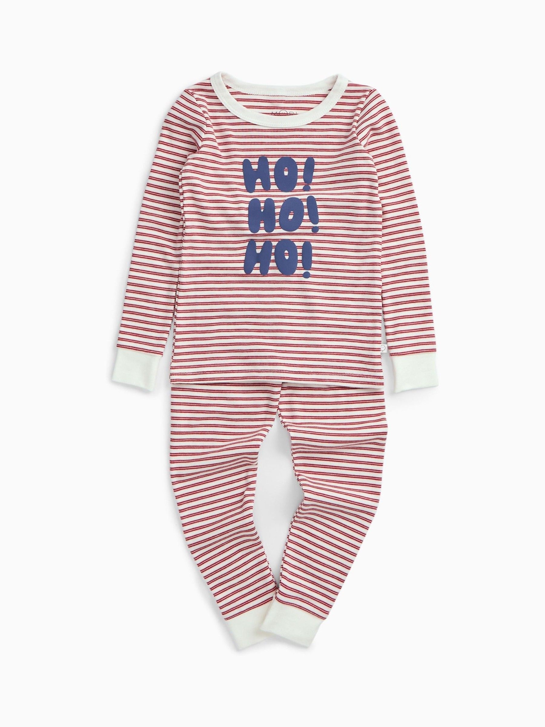 MORI Red/White Stripe Supersoft 2 Piece Pyjama Set - Image 2 of 4