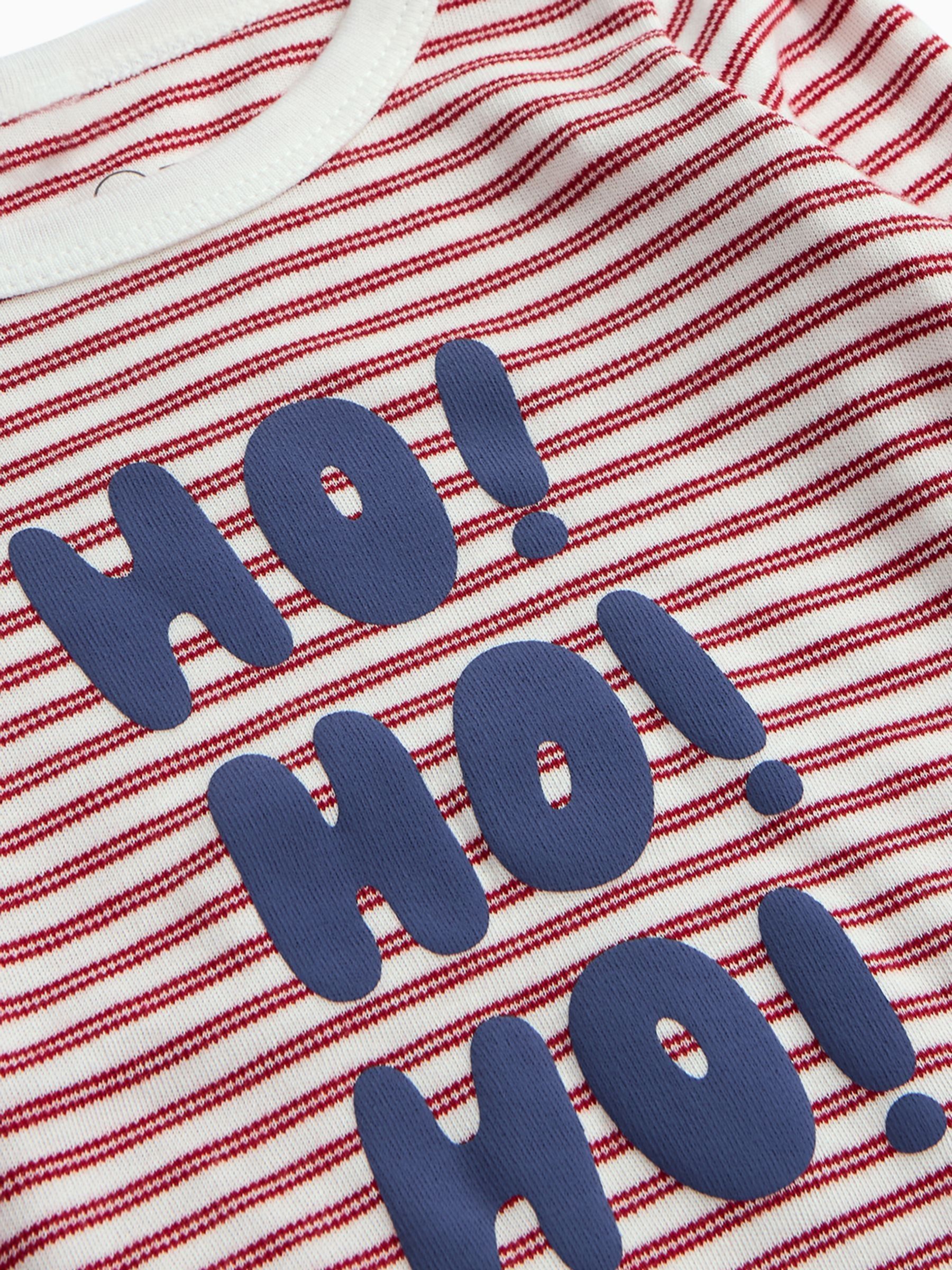 MORI Red/White Stripe Supersoft 2 Piece Pyjama Set - Image 4 of 4