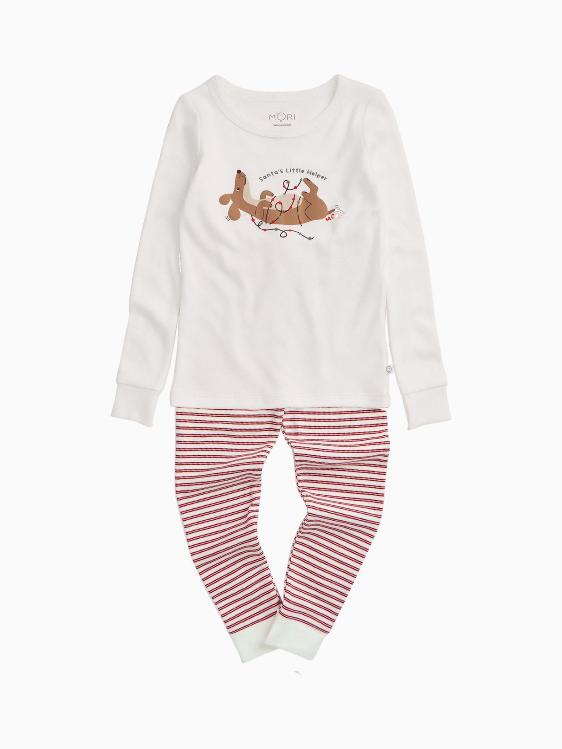 MORI Off White Supersoft 2 Piece Pyjama Set - Image 3 of 4