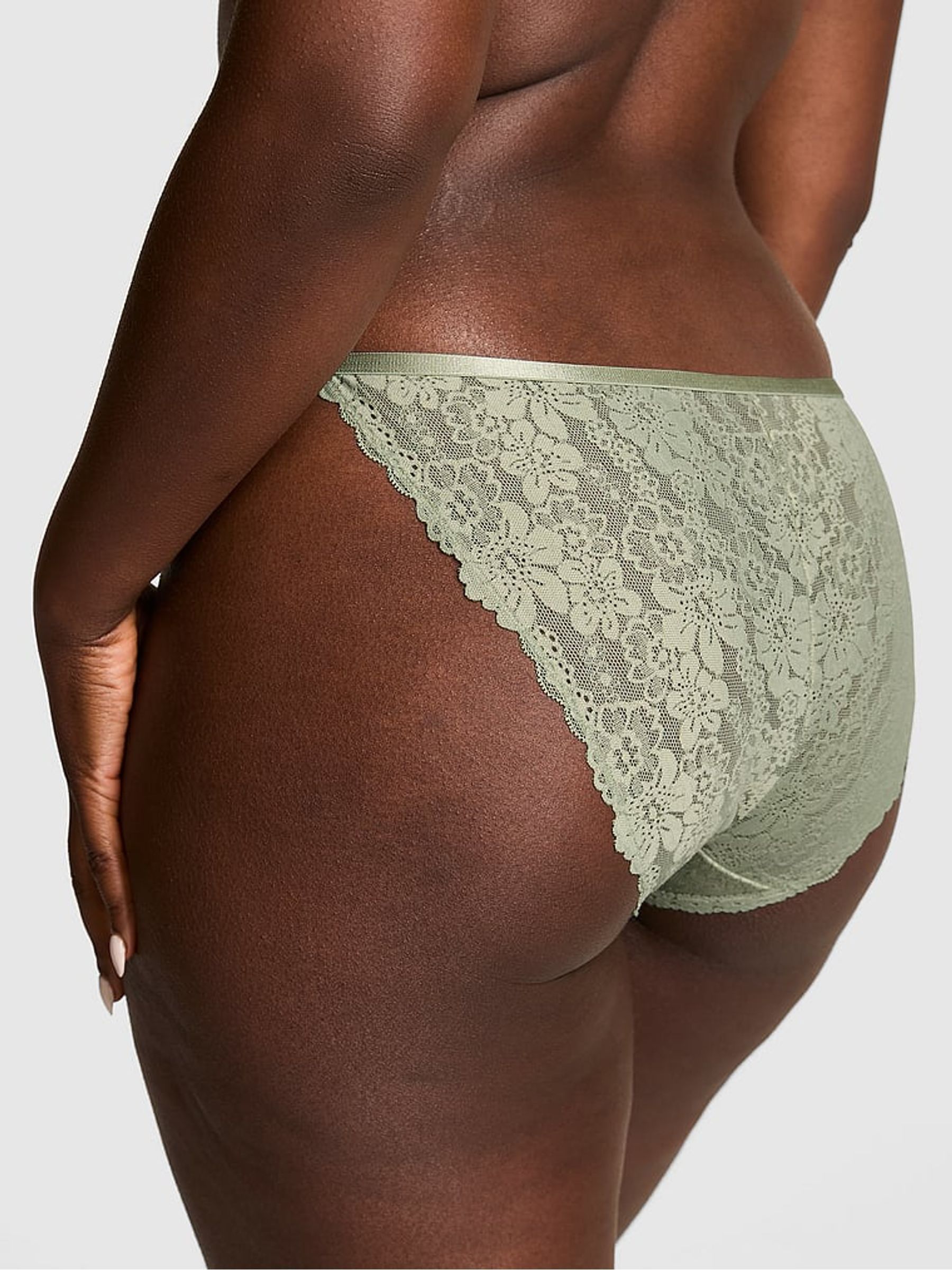 Slate Green String Bikini Wink Micro Knickers - Image 2 of 2