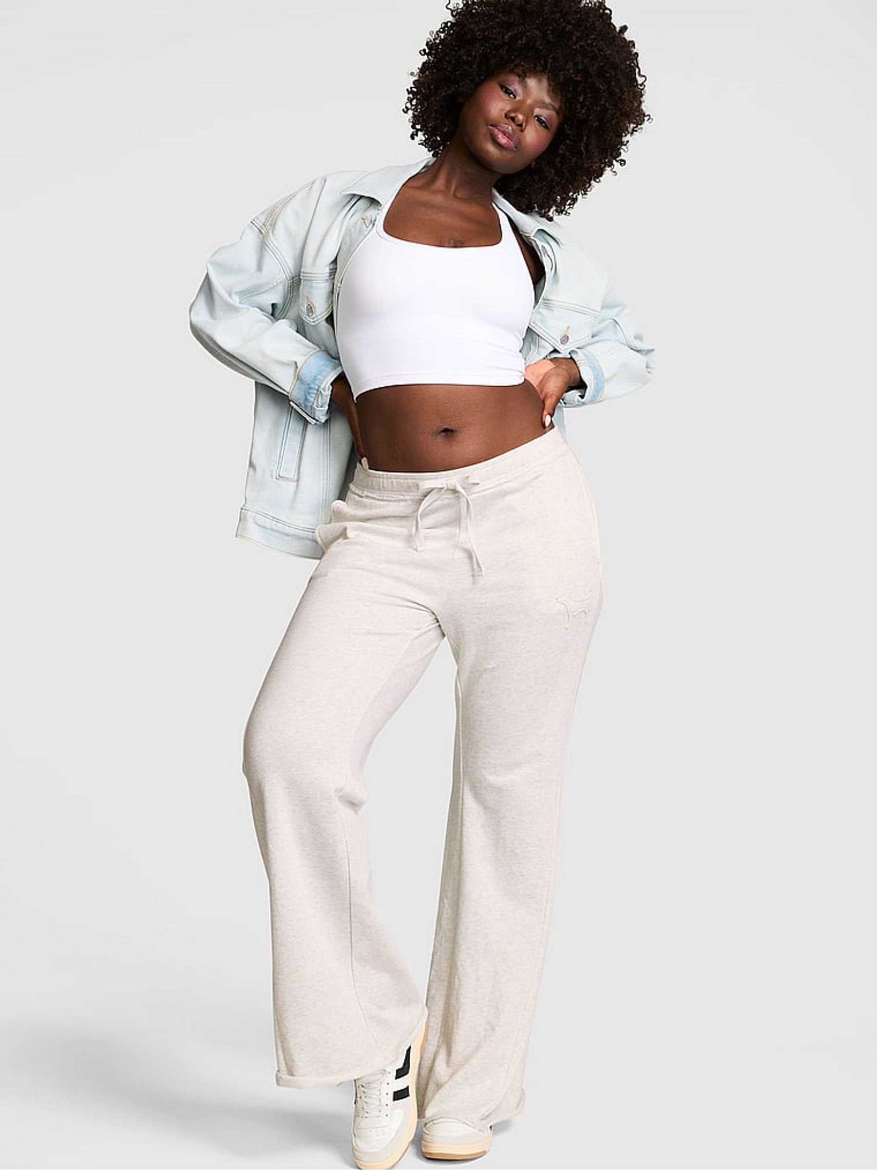 Snow Heather Grey Joggers - Image 1 of 2