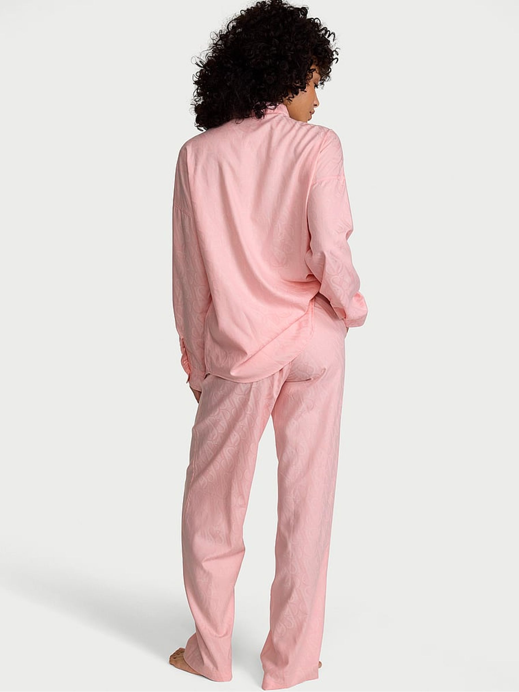 Angel Pink Modal Cotton Long Pyjama Set - Image 2 of 2