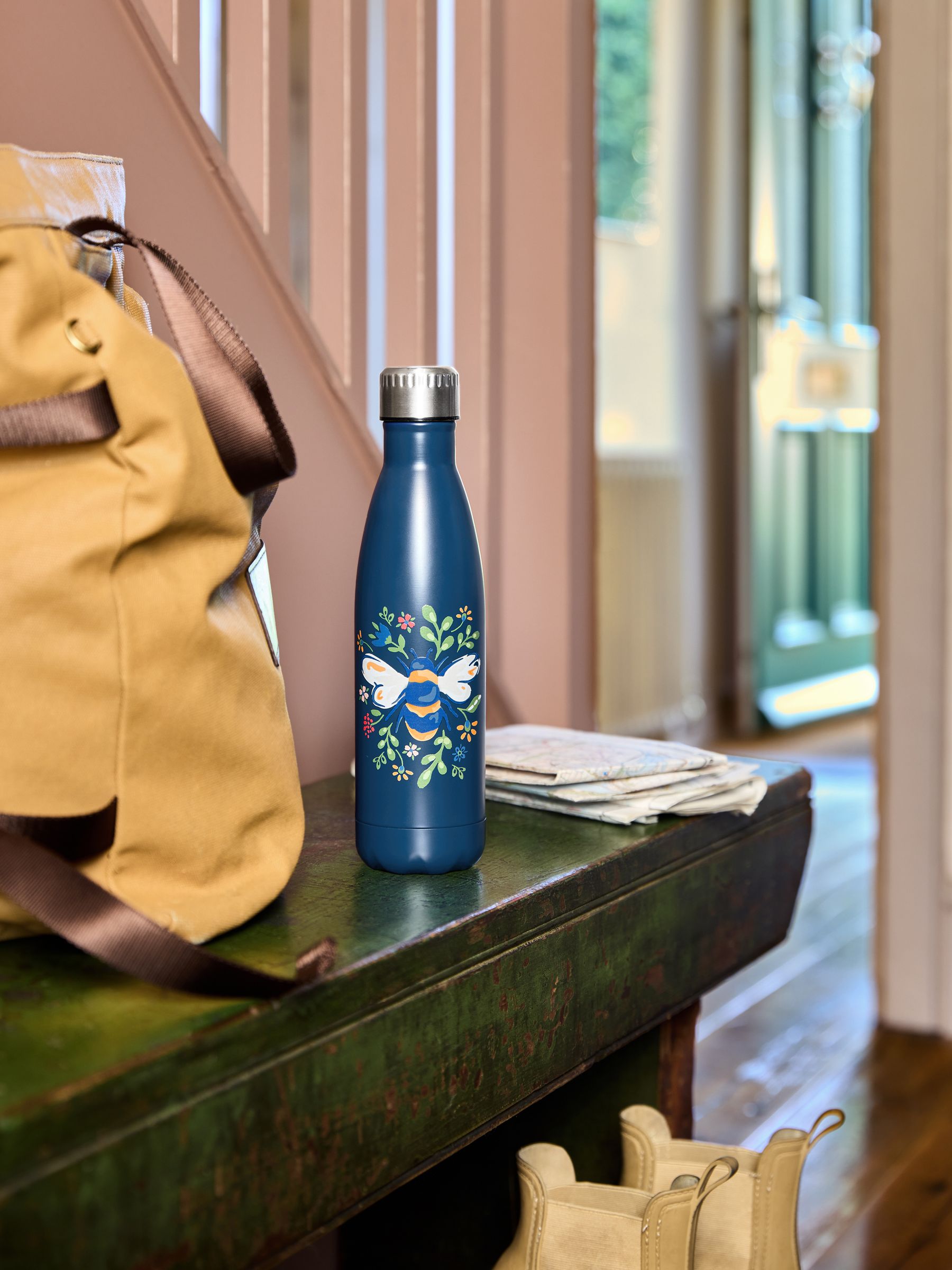 Blue Bee Stainless Steel Water Bottle - Image 1 of 5 Blue Bee Stainless Steel Water Bottle - Image 1 of 5