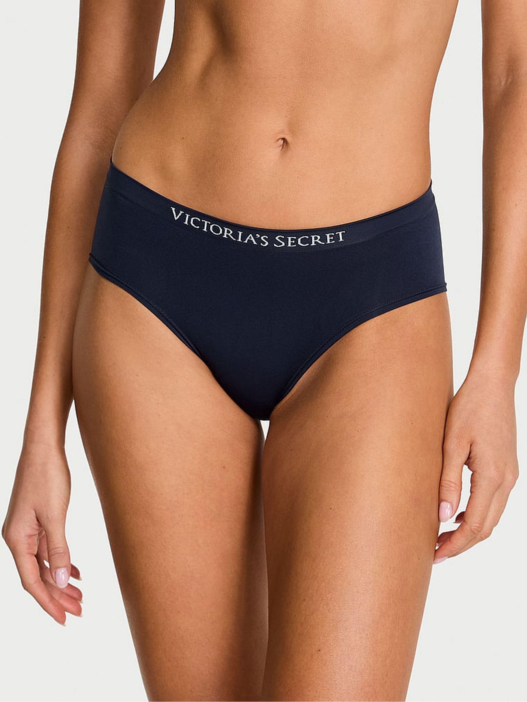 Noir Navy Blue Hipster Knickers - Image 1 of 2 Noir Navy Blue Hipster Knickers - Image 1 of 2