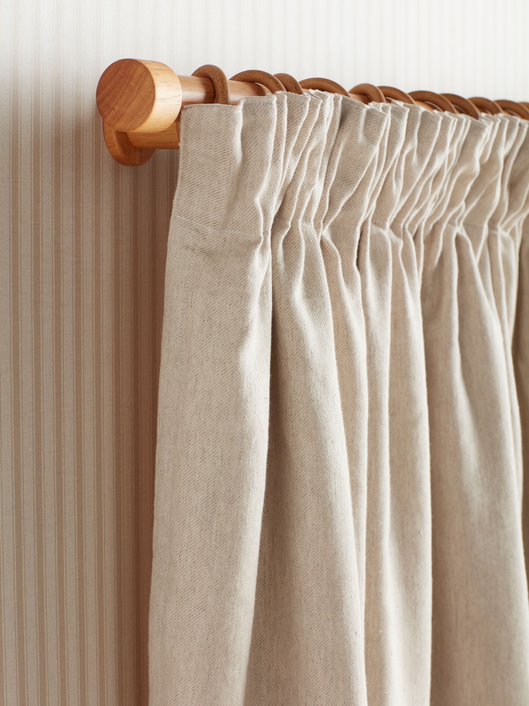 Secret Linen Store Natural Twill Cotton/Linen Blackout Curtains - Image 2 of 4 Secret Linen Store Natural Twill Cotton/Linen Blackout Curtains - Image 2 of 4