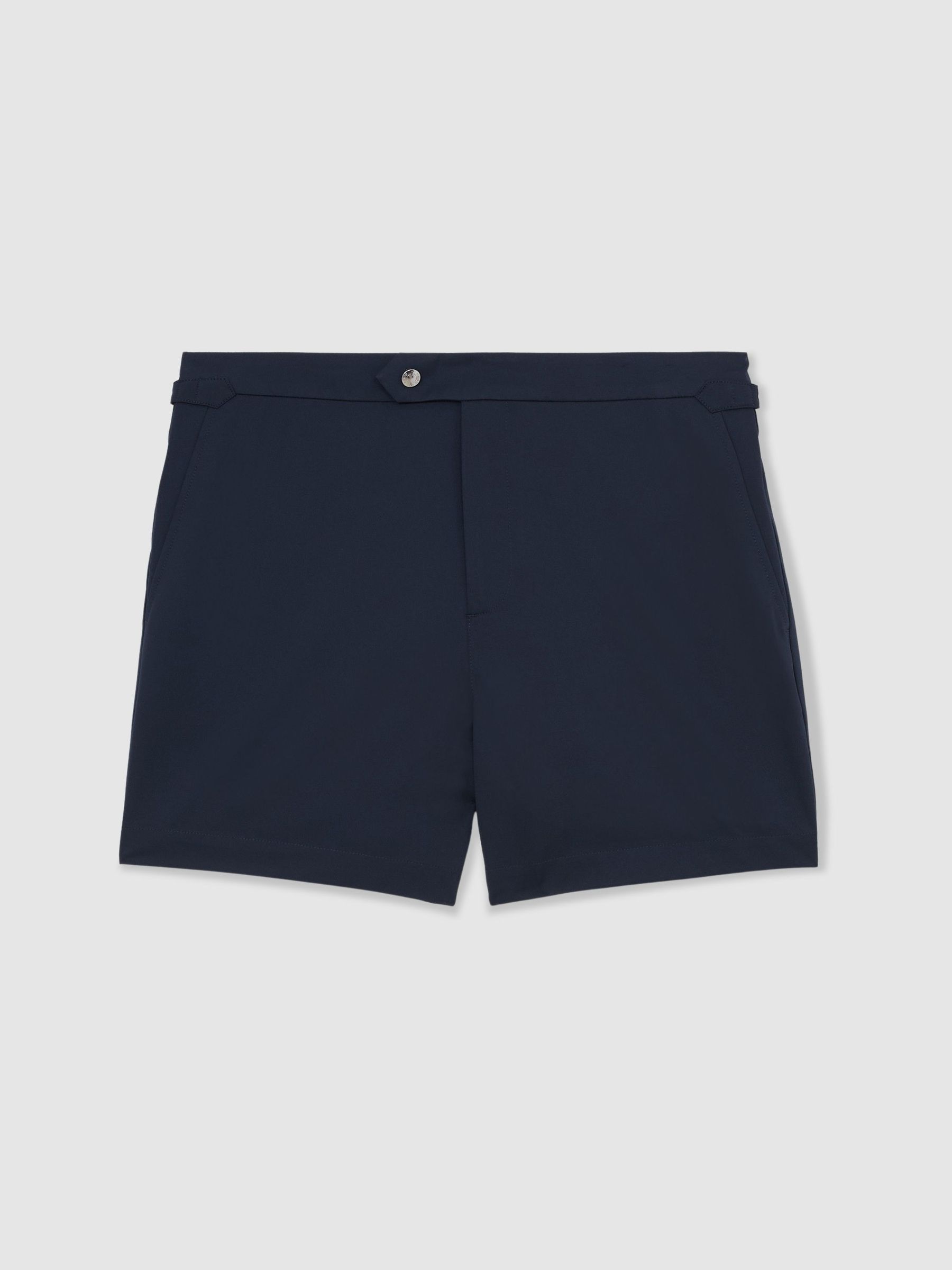 Side-Adjuster Swim Shorts in Navy - image 1