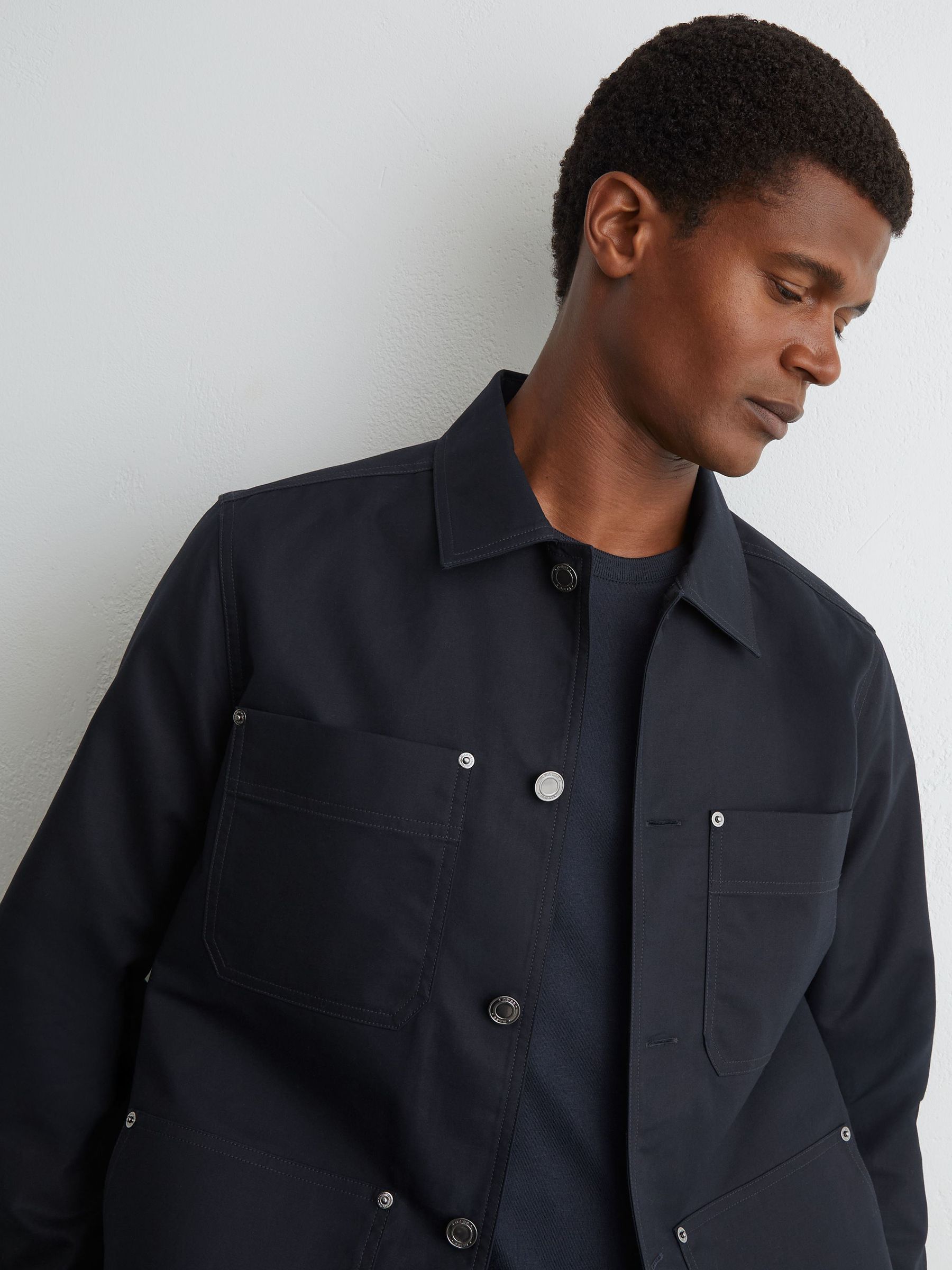 Shirt in Navy - Image 1 of 7