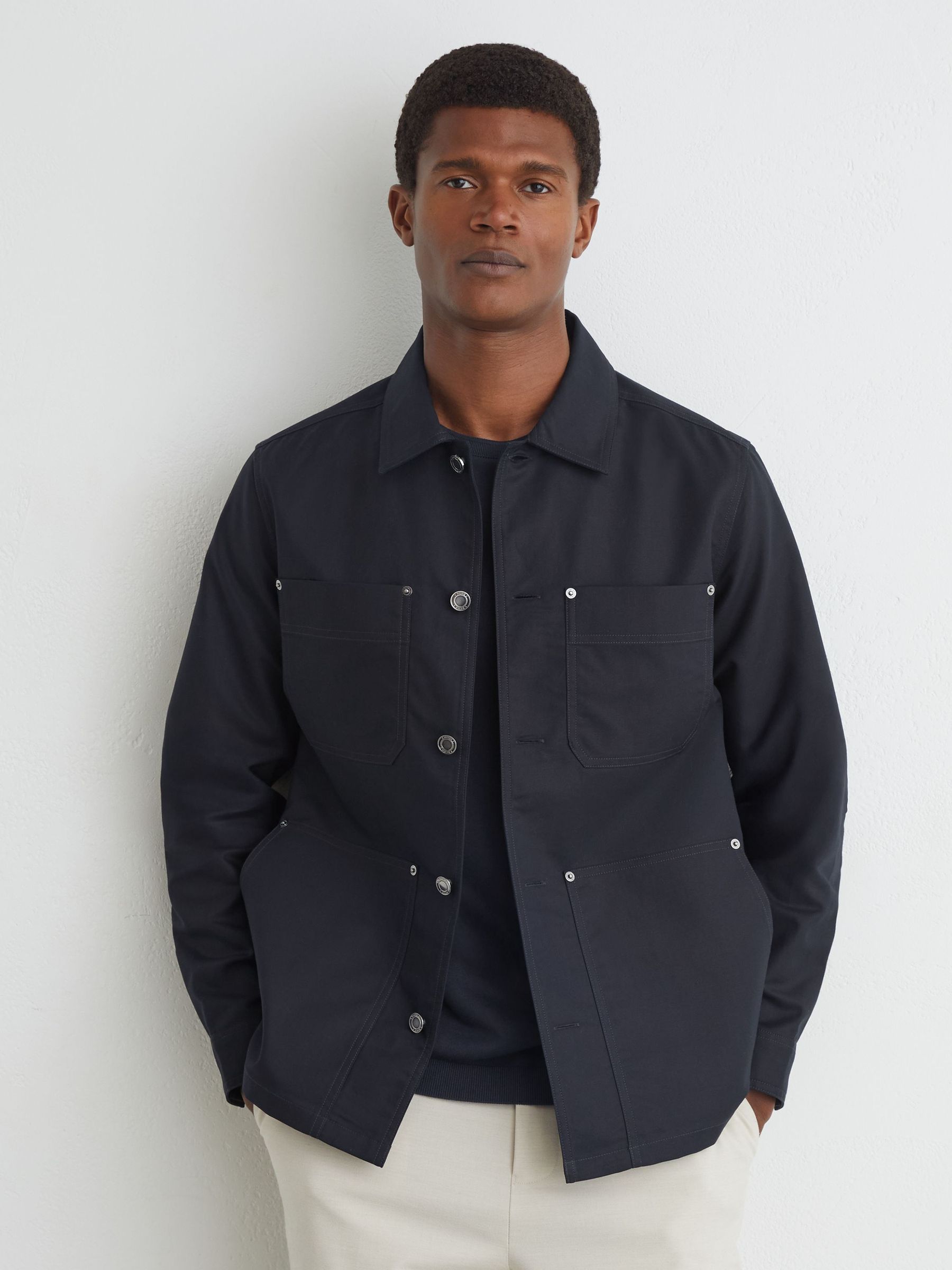 Shirt in Navy - Image 6 of 7