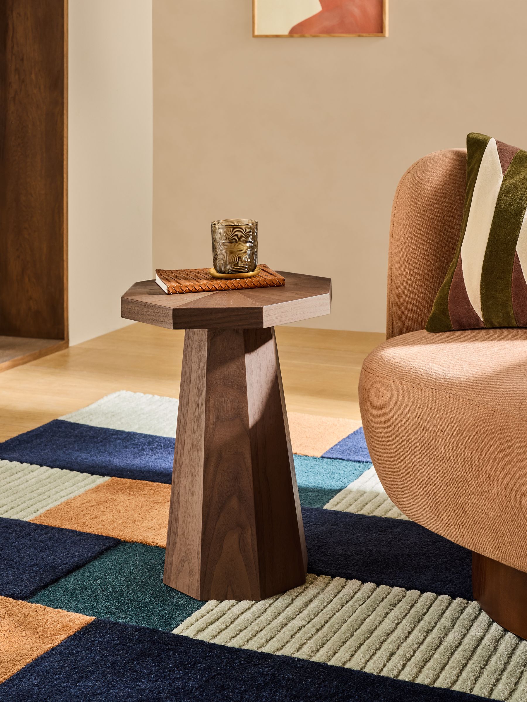 Brennan Side Table in Walnut - Image 1 of 6
