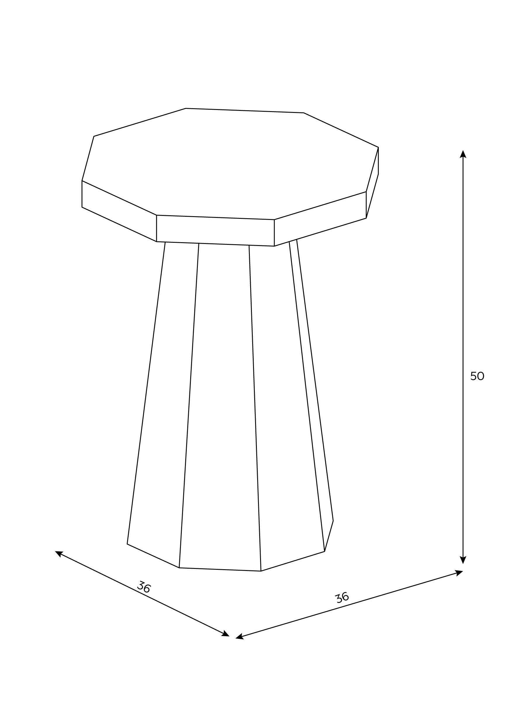Brennan Side Table in Walnut - Image 3 of 6