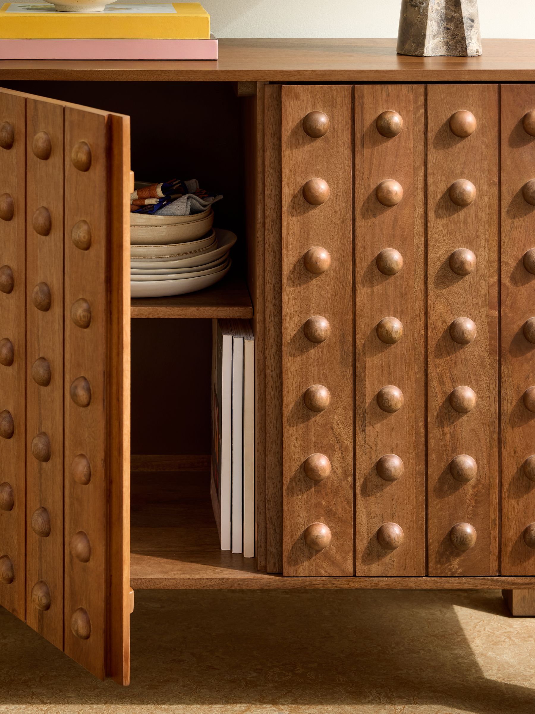 Elodie Sideboard in Dark Stain Mango Wood - Image 3 of 8