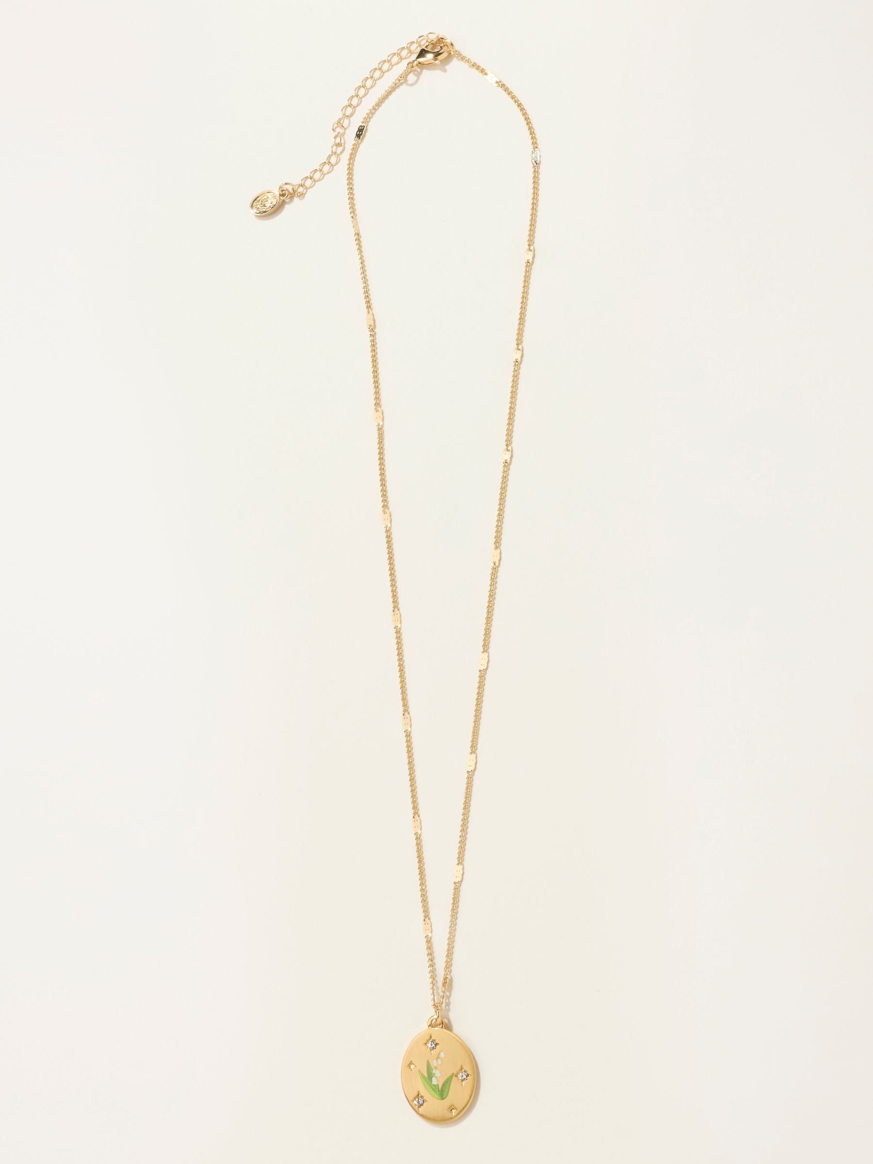 May Birth Flower Necklace - Image 1 of 2 May Birth Flower Necklace - Image 1 of 2