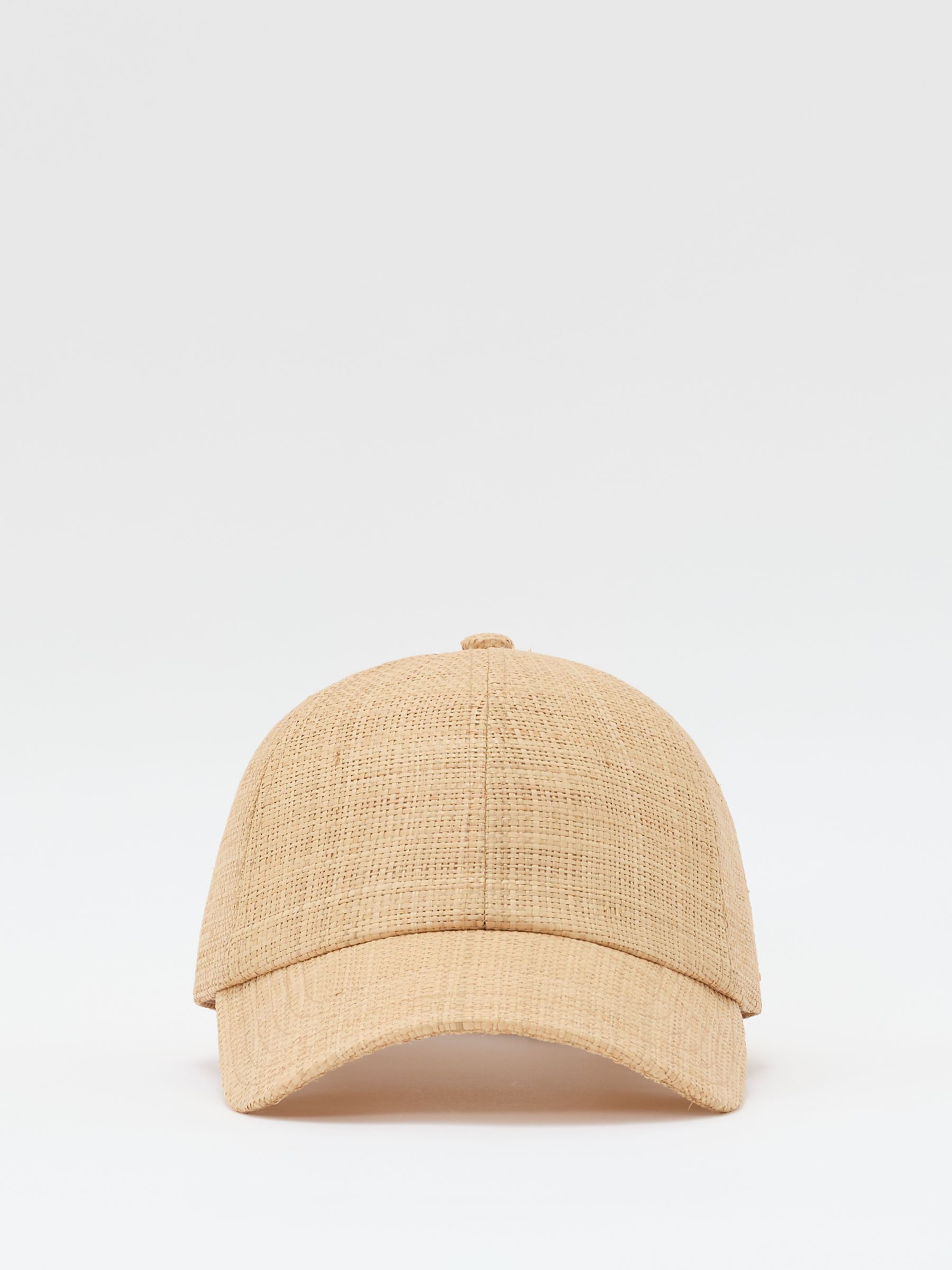 Raffia Baseball Cap in Natural - image 1