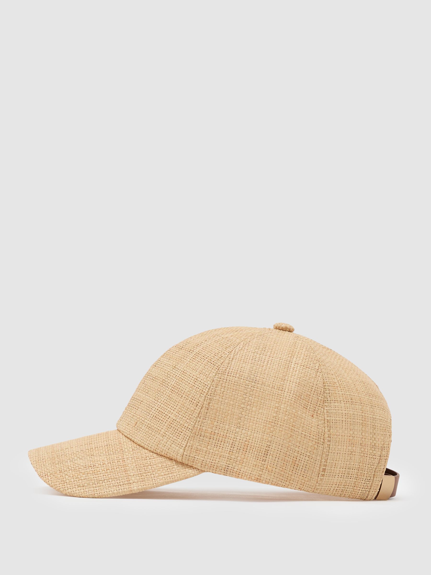 Raffia Baseball Cap in Natural - image 4
