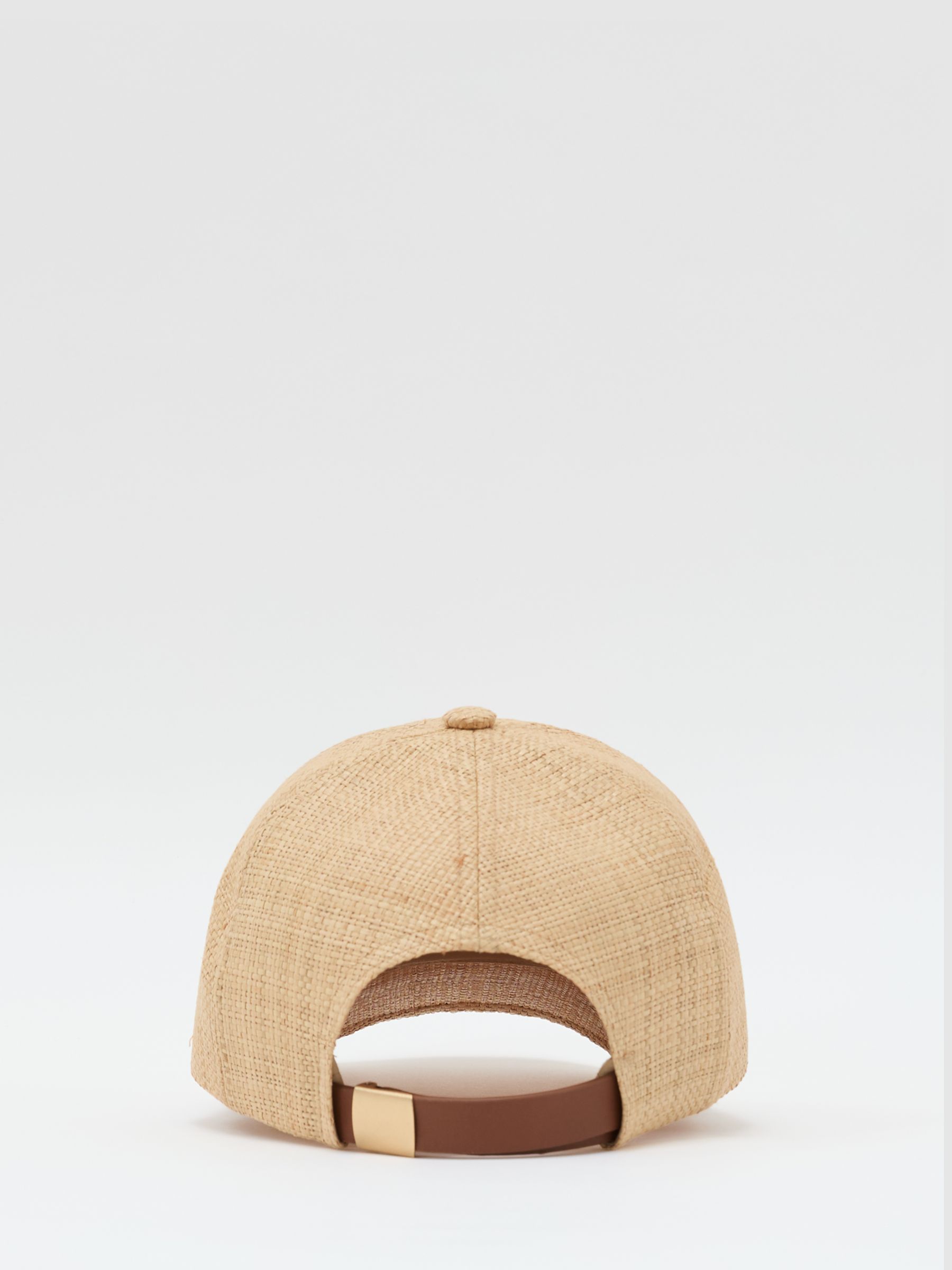 Raffia Baseball Cap in Natural - image 3