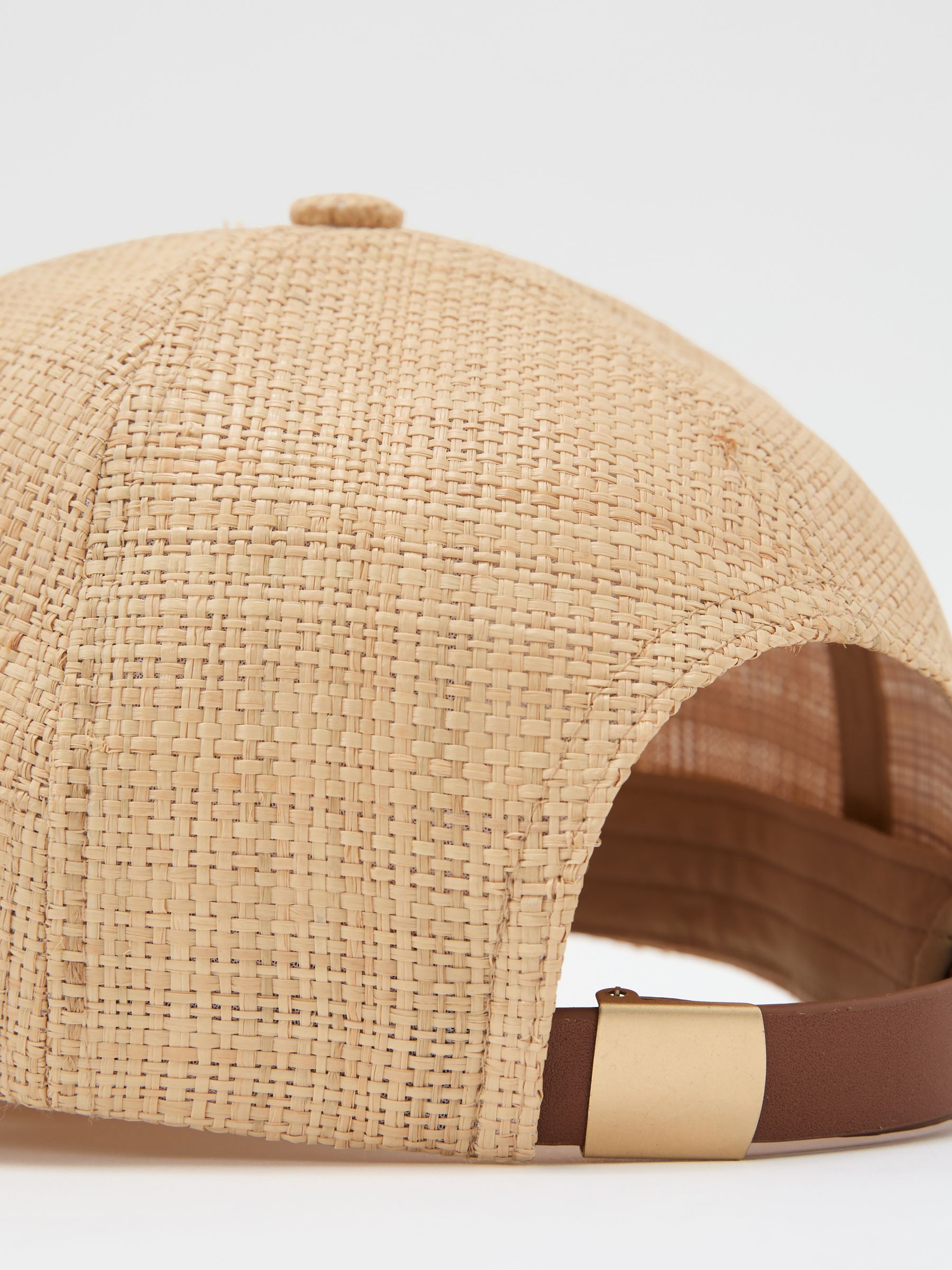 Raffia Baseball Cap in Natural - image 2