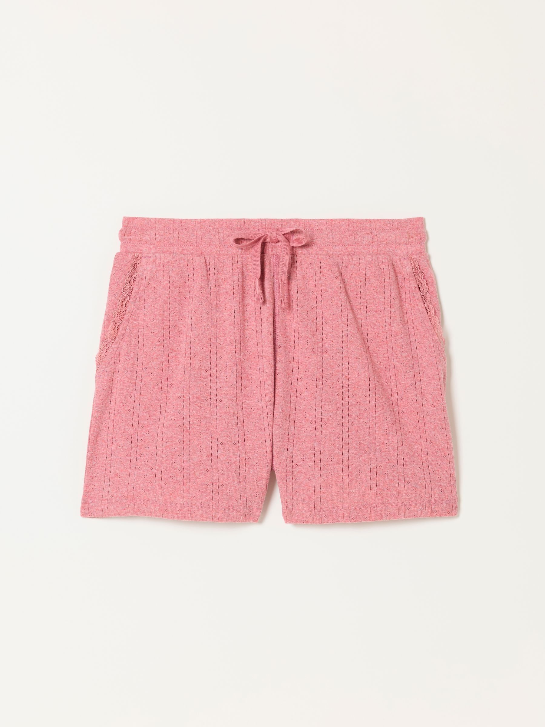 Pink Pointelle Lace Shorts - Image 7 of 7