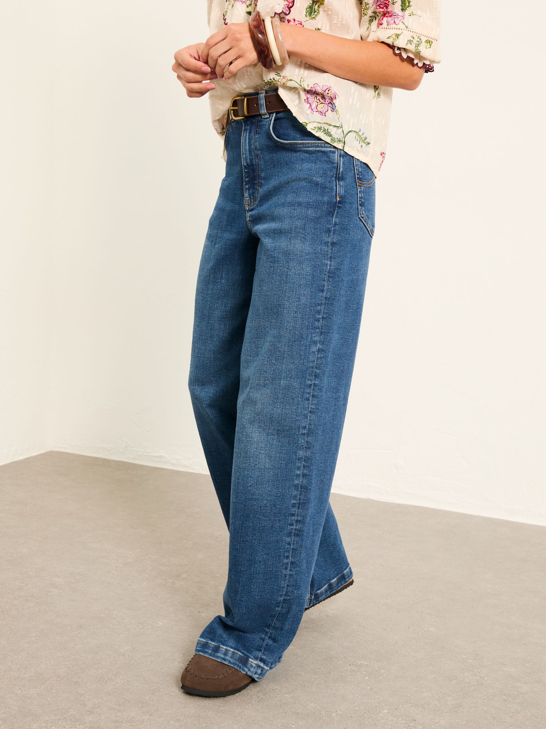 Indigo Blue Welling Indigo Blue Wide Leg Jeans - Image 1 of 6 Indigo Blue Welling Indigo Blue Wide Leg Jeans - Image 1 of 6
