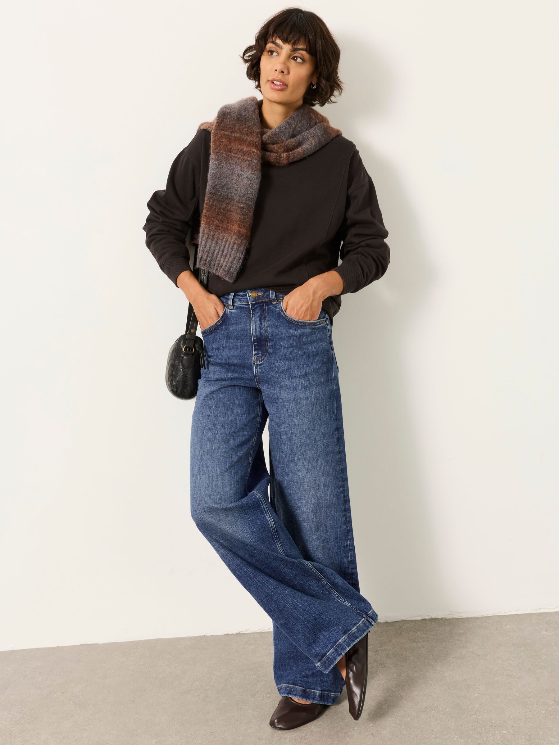 Welling Indigo Blue Wide Leg Jeans - Image 11 of 12