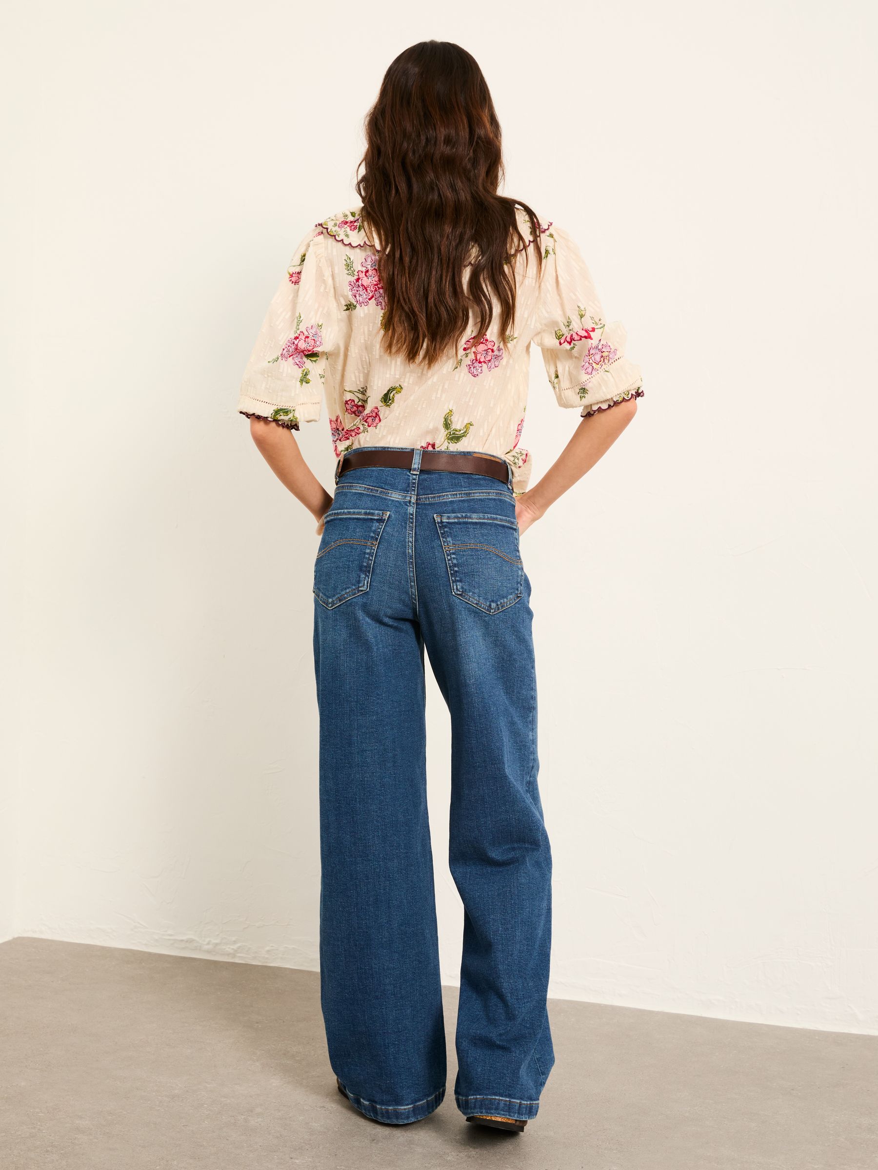 Indigo Blue Welling Indigo Blue Wide Leg Jeans - Image 2 of 6
