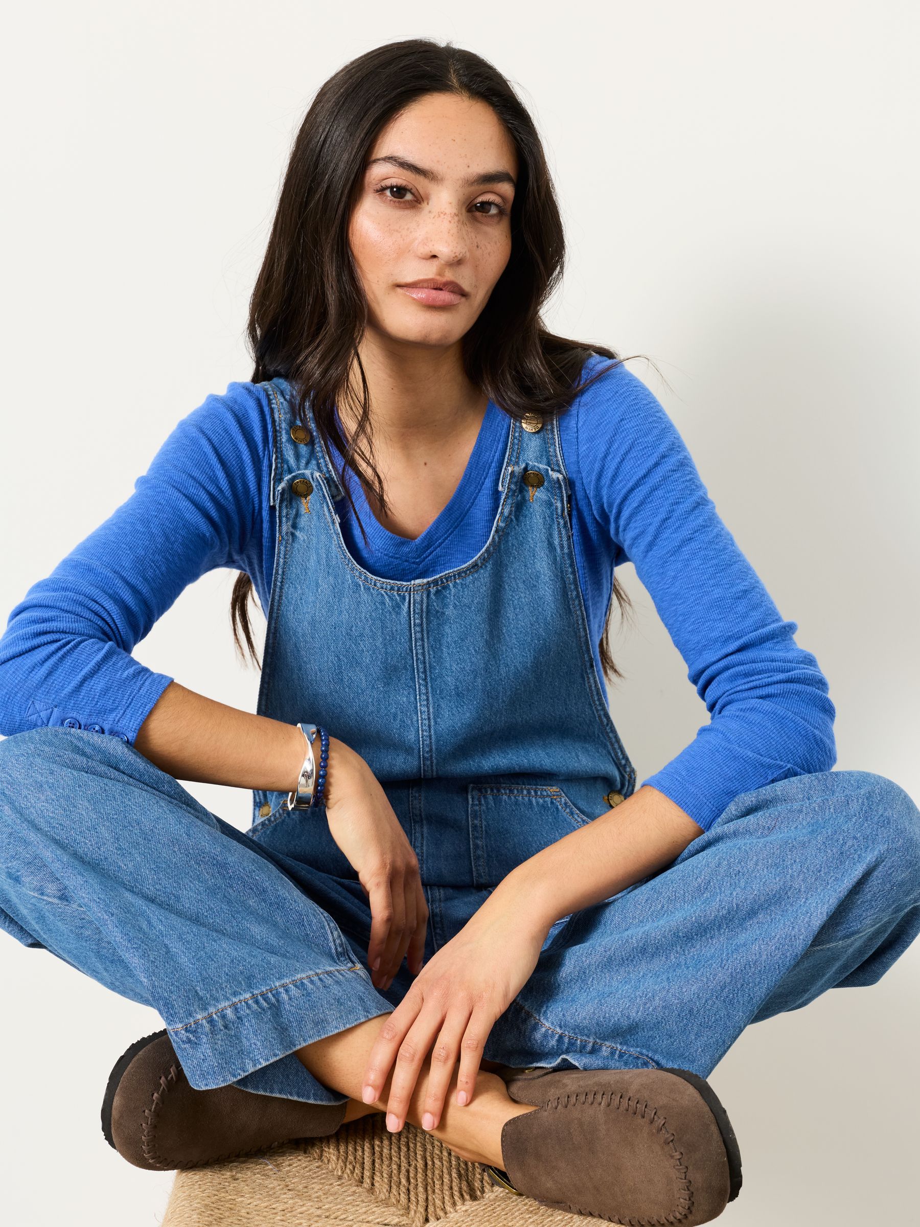 Raffles Mid Blue Dungaree - Image 5 of 6