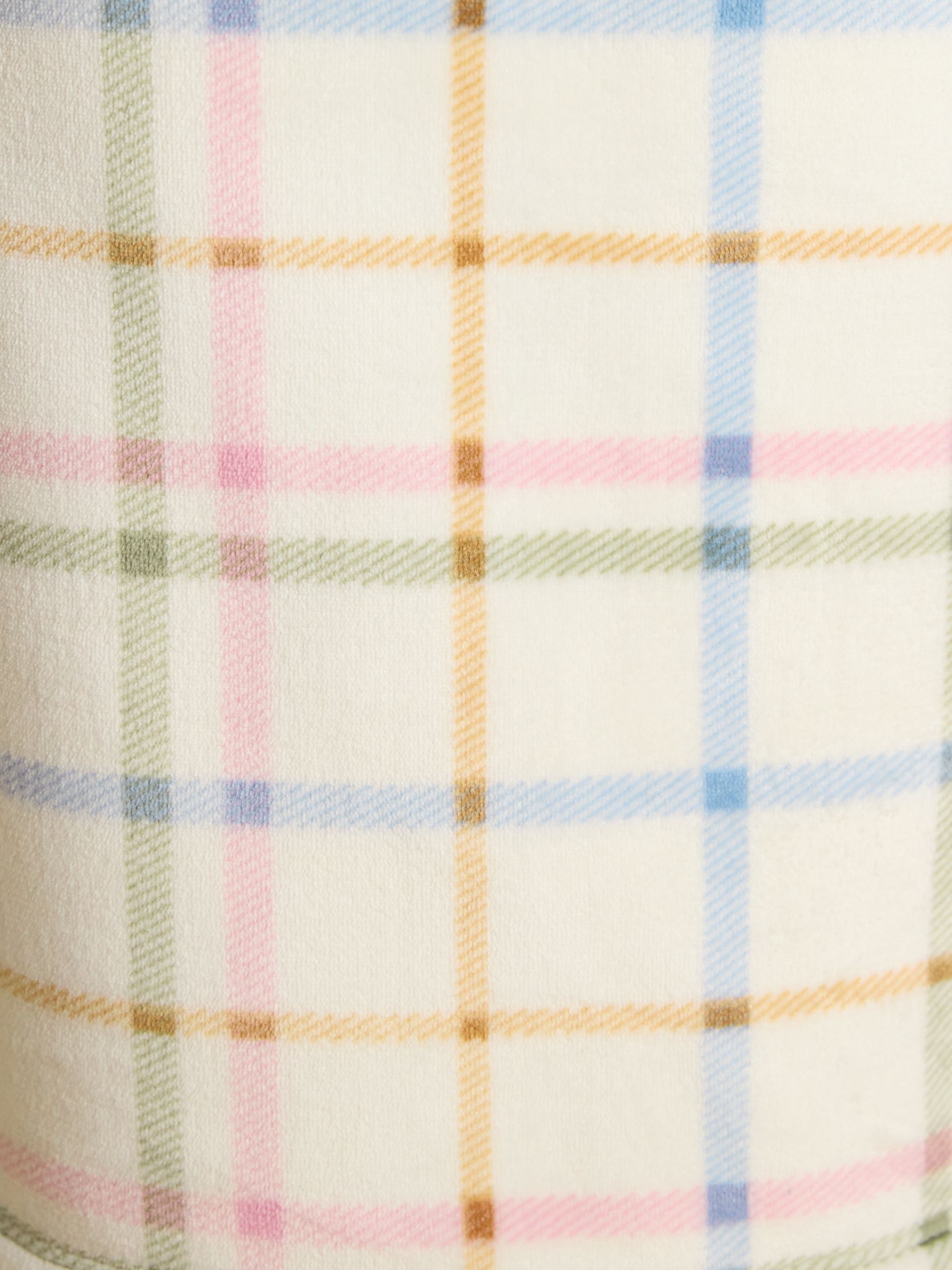 Cream Fleece Dressing Gown - Image 6 of 8