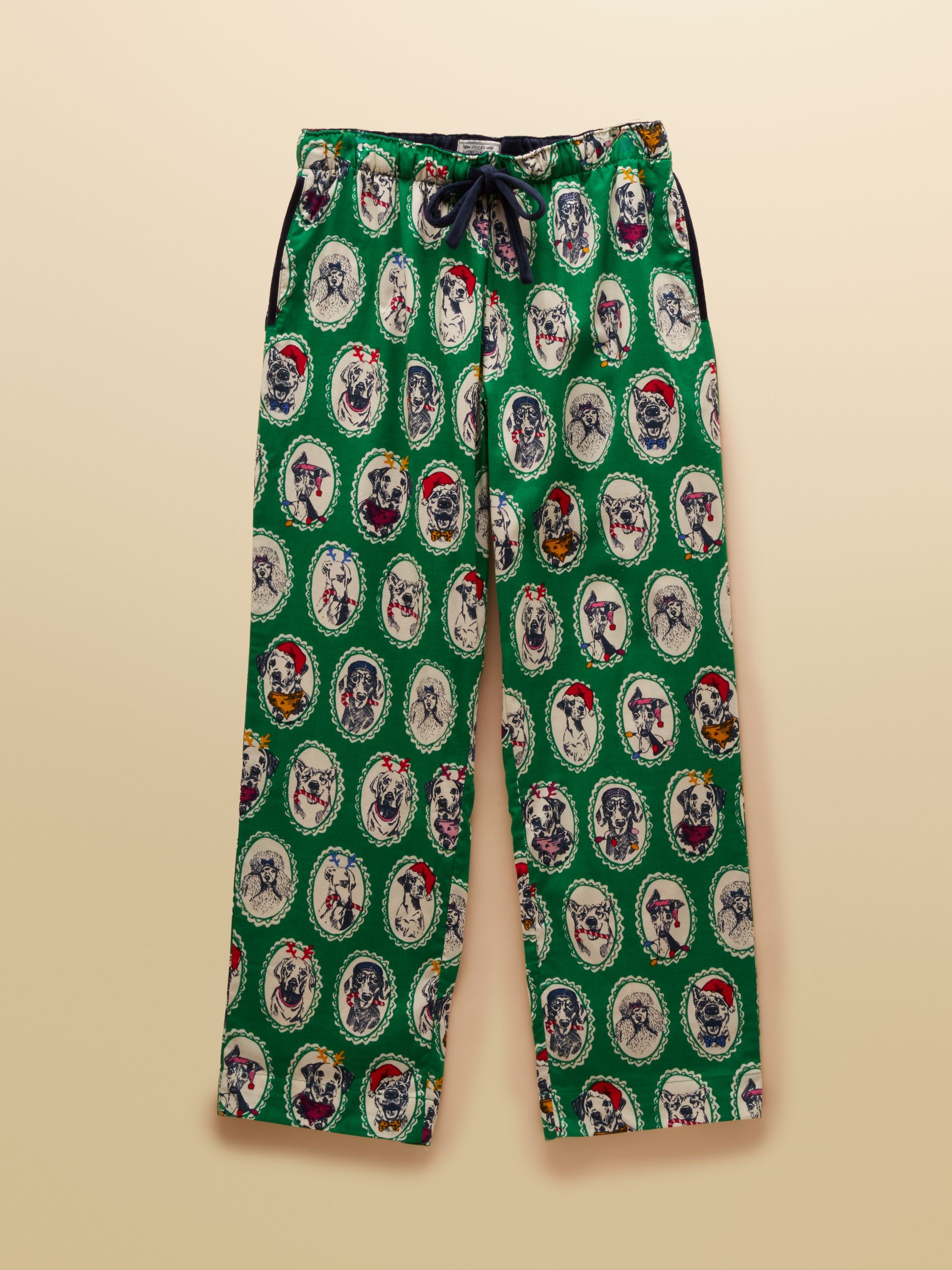 Green Dog Print Woven Brushed Cotton Pyjama Bottoms - Image 7 of 7 Green Dog Print Woven Brushed Cotton Pyjama Bottoms - Image 7 of 7