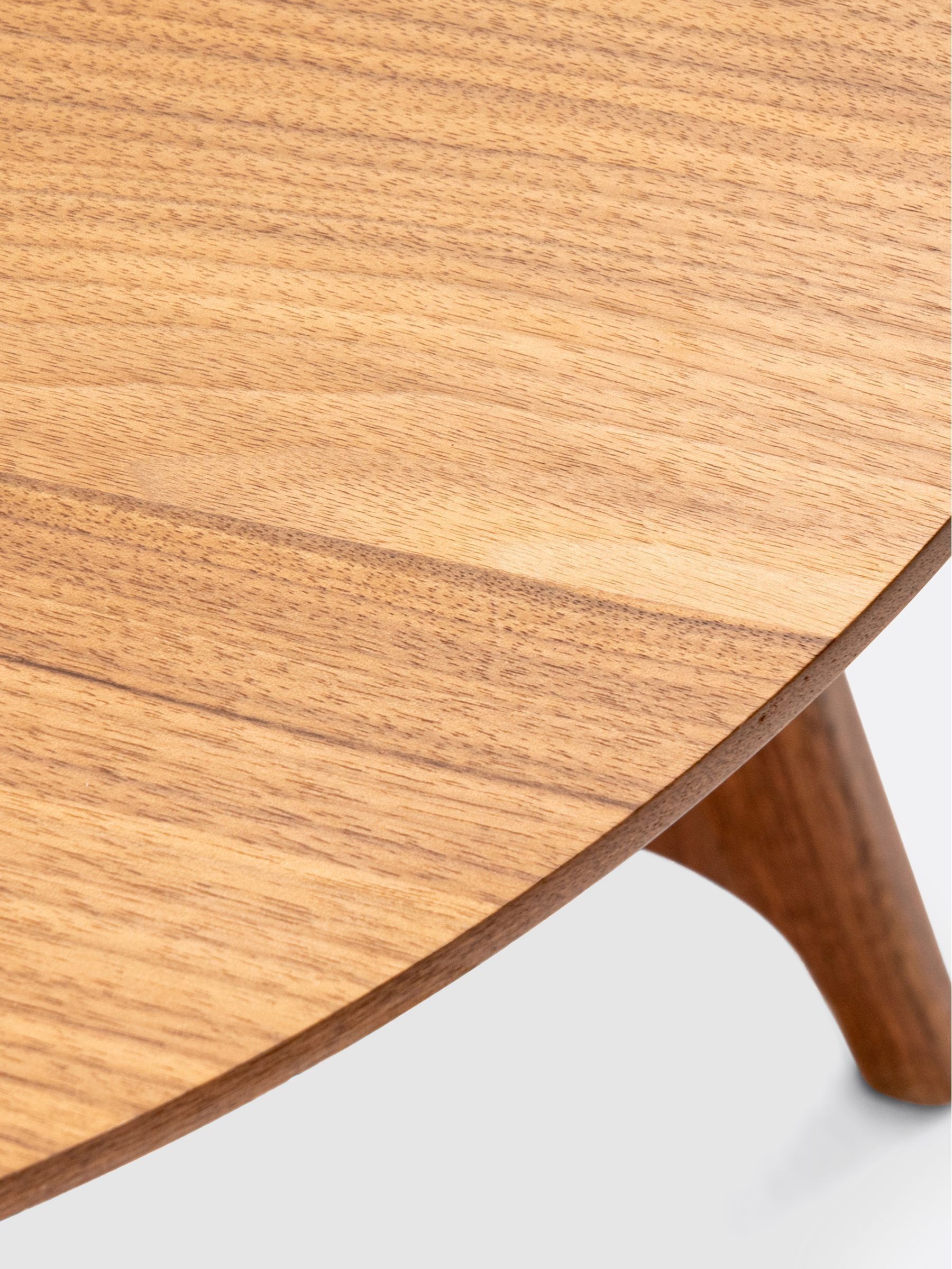 La Redoute Intérieurs Walnut Larsen Large Round Walnut Coffee Table - Image 4 of 5