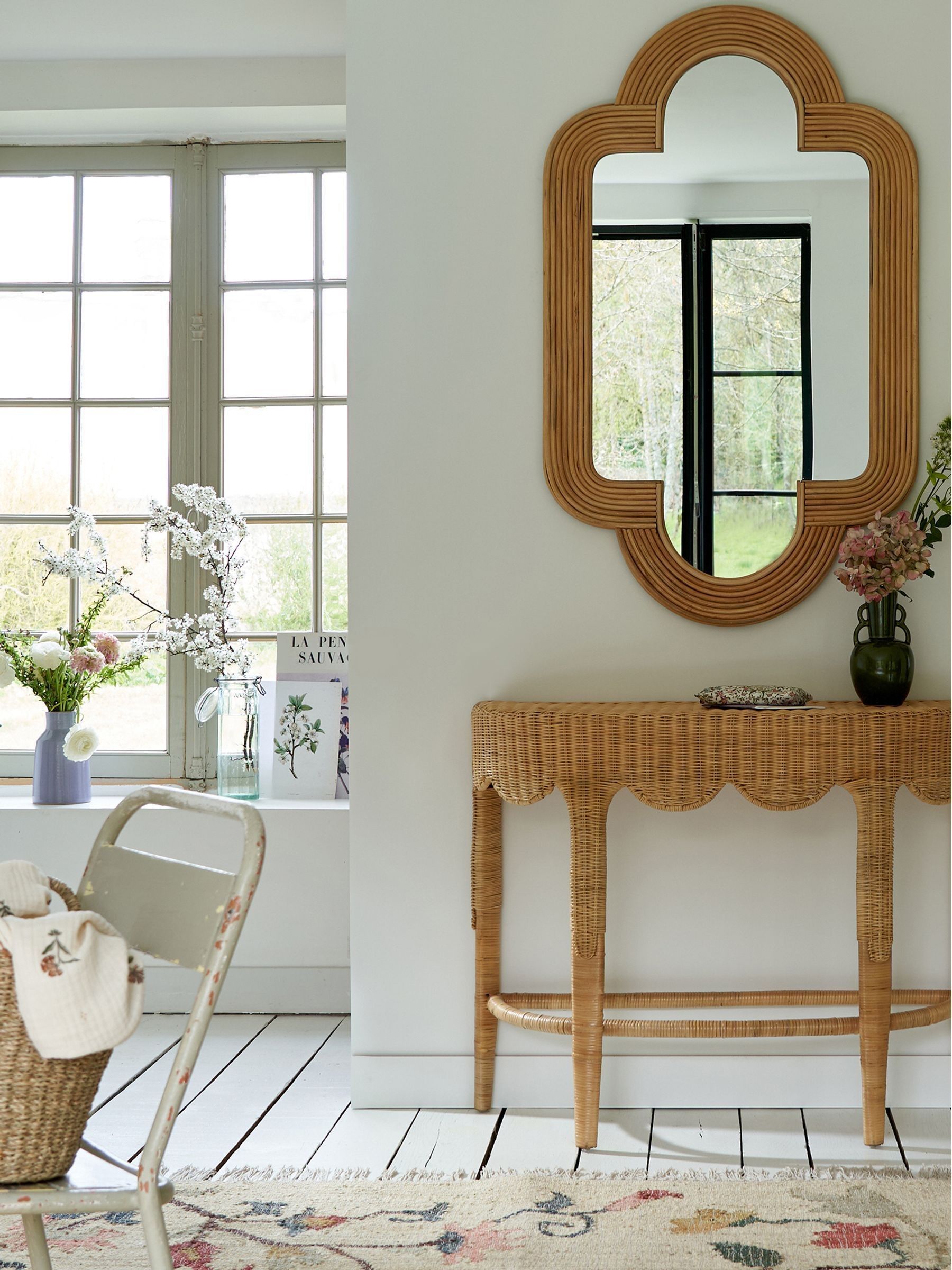 La Redoute Intérieurs Natural Rivia 120 x 73cm Rattan Mirror - Image 1 of 4 La Redoute Intérieurs Natural Rivia 120 x 73cm Rattan Mirror - Image 1 of 4