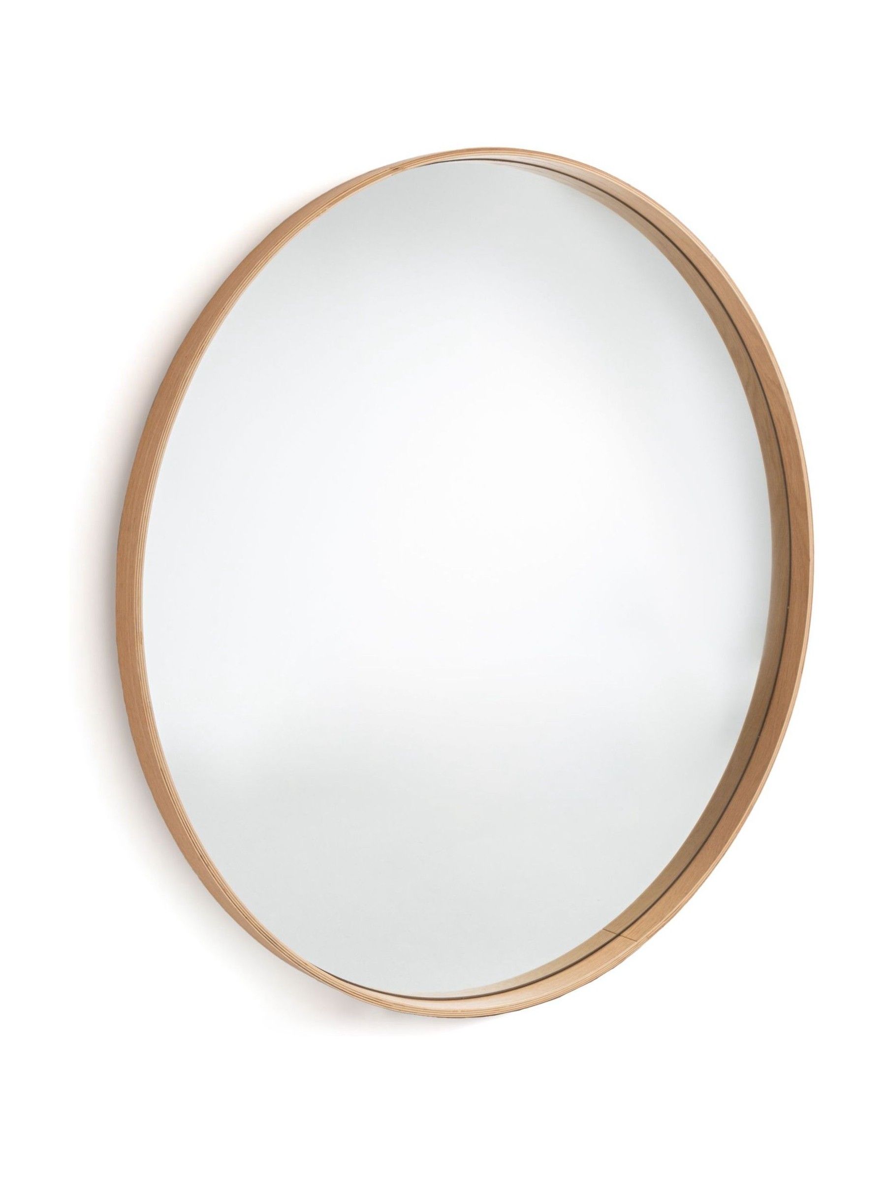 La Redoute Intérieurs Light Oak Alaria 120cm Diameter Mirror - Image 1 of 4 La Redoute Intérieurs Light Oak Alaria 120cm Diameter Mirror - Image 1 of 4