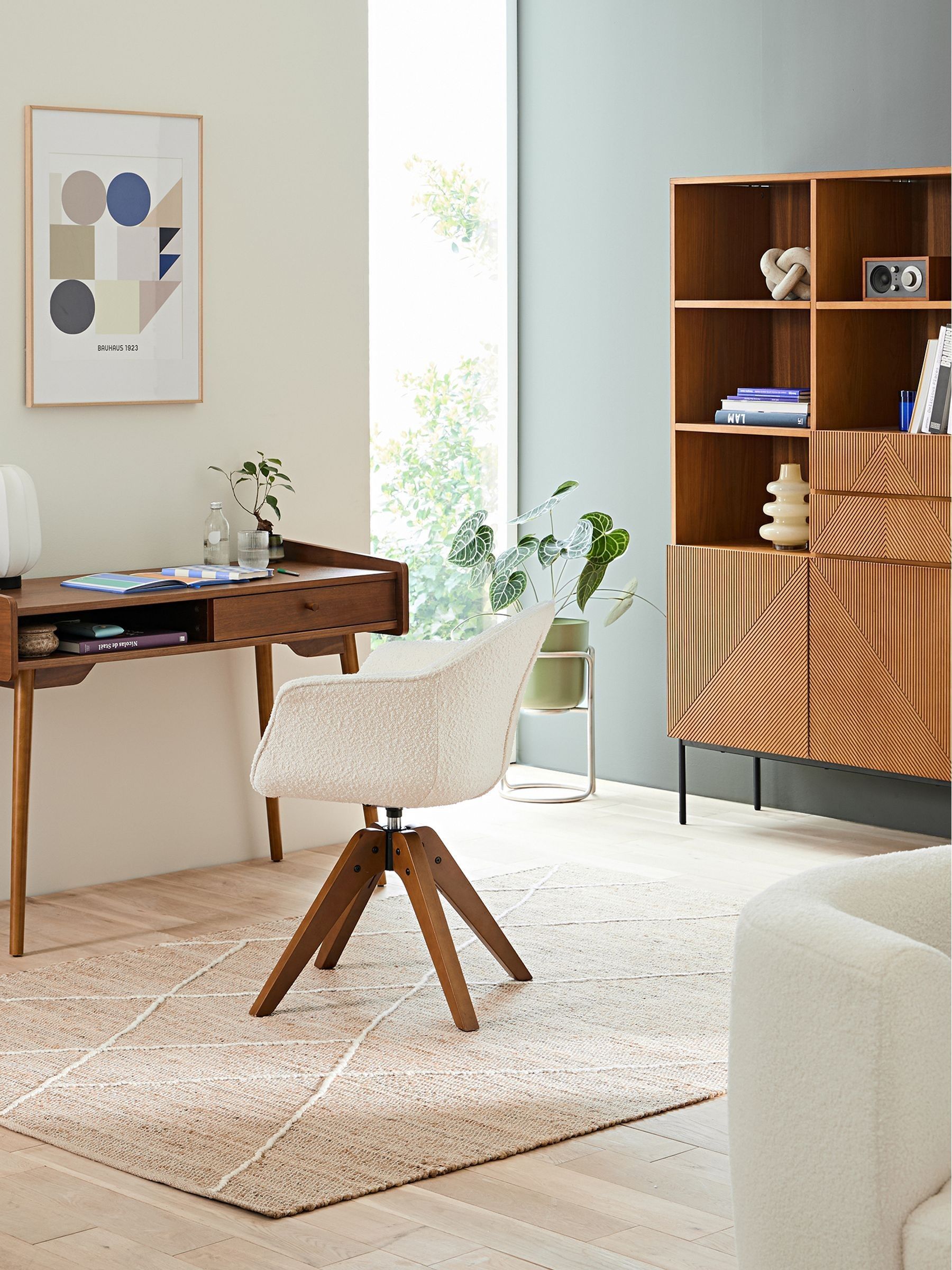 La Redoute Intérieurs Walnut Ronda Vintage-Style Desk - Image 1 of 6