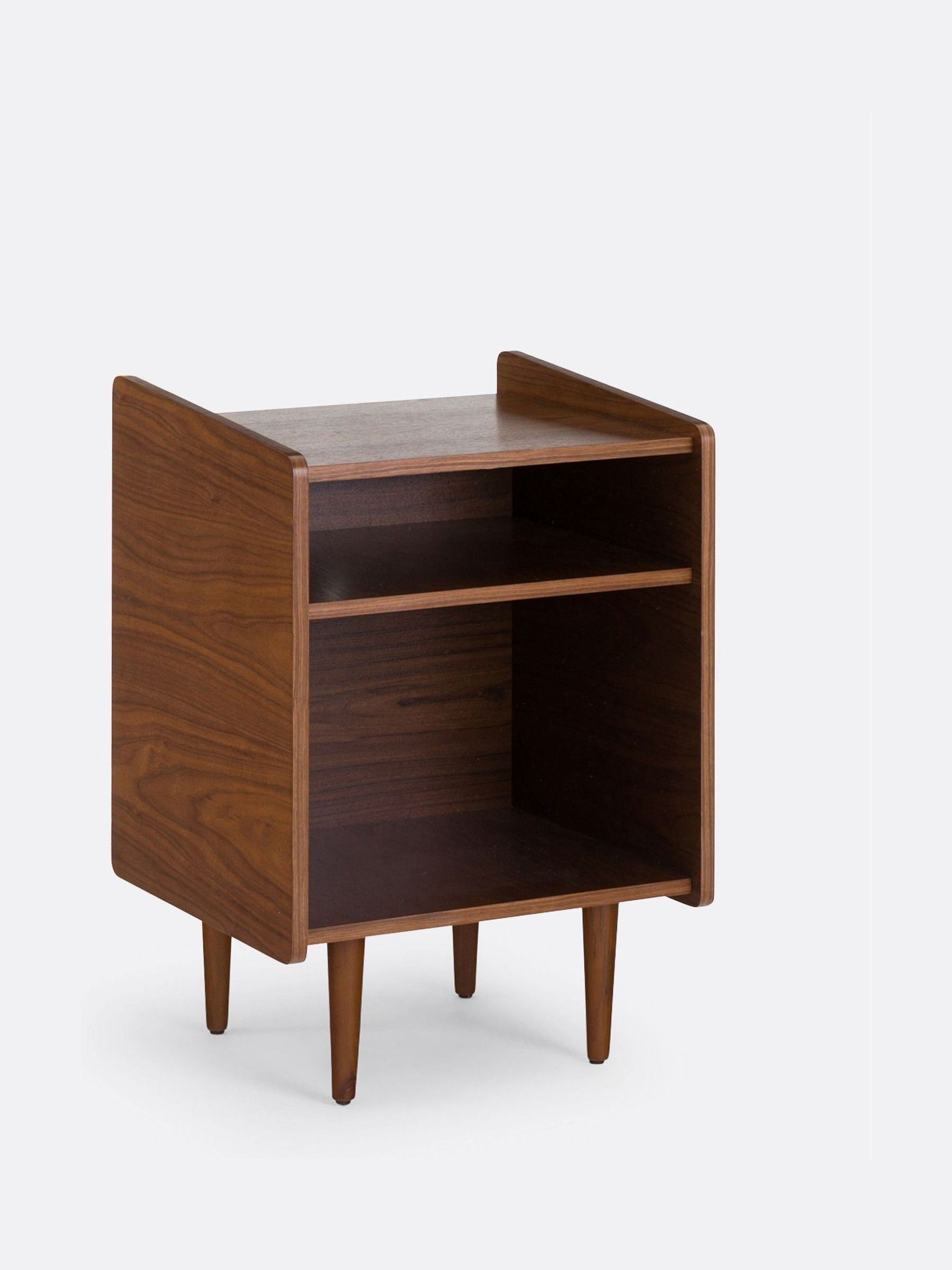 La Redoute Intérieurs Walnut Ronda L51cm Vintage Style Vinyl Cabinet - Image 2 of 6 La Redoute Intérieurs Walnut Ronda L51cm Vintage Style Vinyl Cabinet - Image 2 of 6