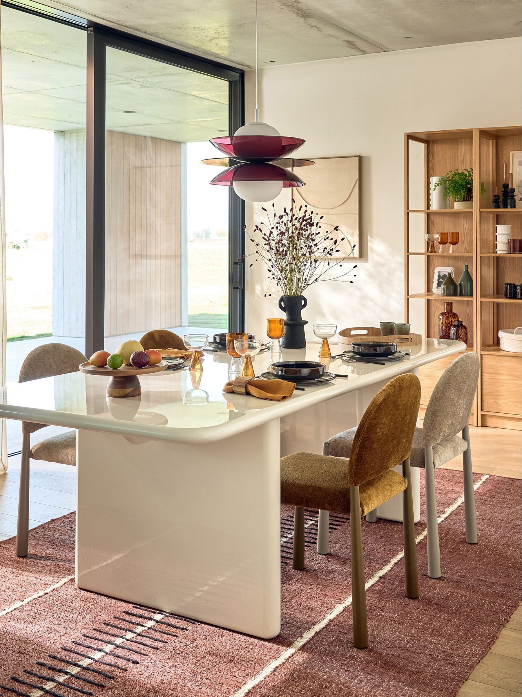 La Redoute Intérieurs Greige Marvela 8 Seater Dining Table - Image 1 of 5