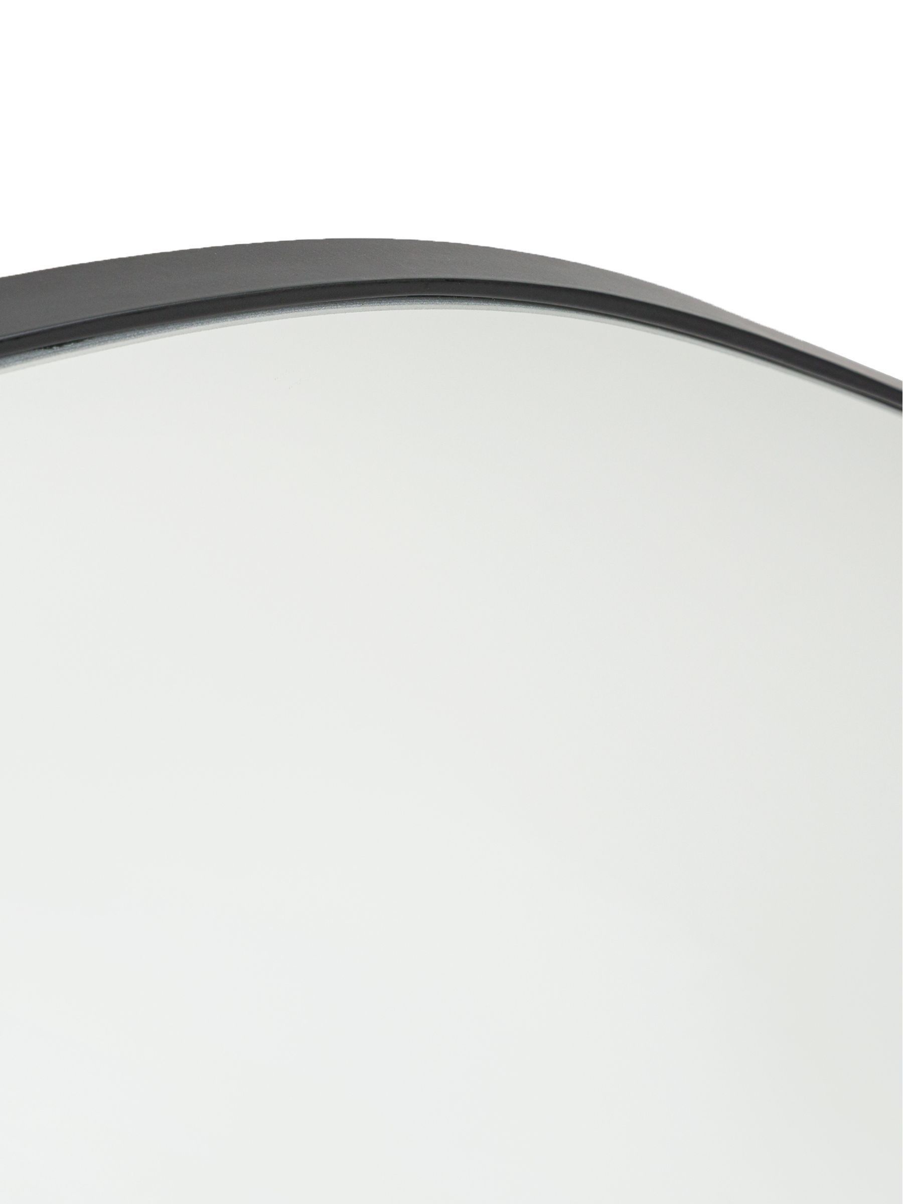 La Redoute Intérieurs Black Ornica 120 x 100cm Shaped Mirror - Image 3 of 3