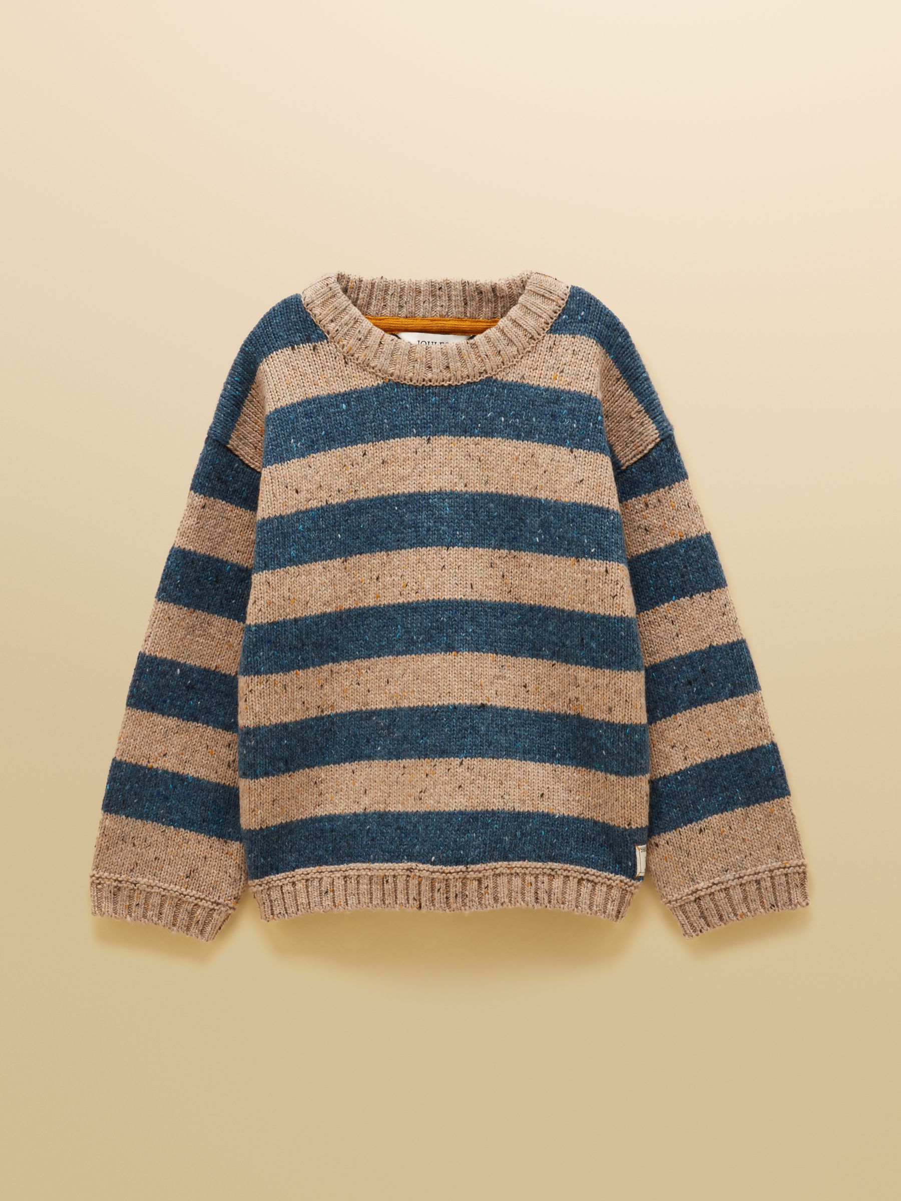 Kids' Fisherman Blue & Oat Rib Jumper - Image 1 of 4
