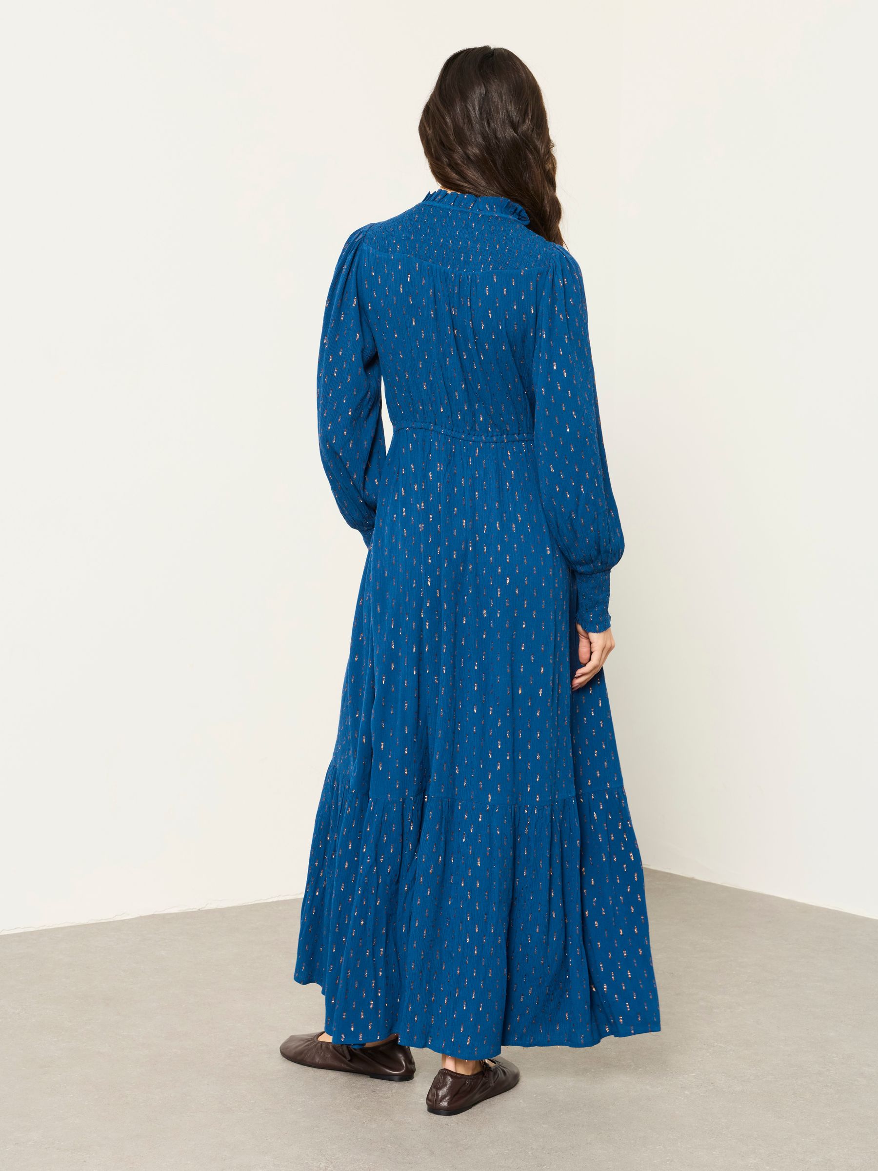 Isabella Teal Blue Maxi Dress - Image 2 of 6